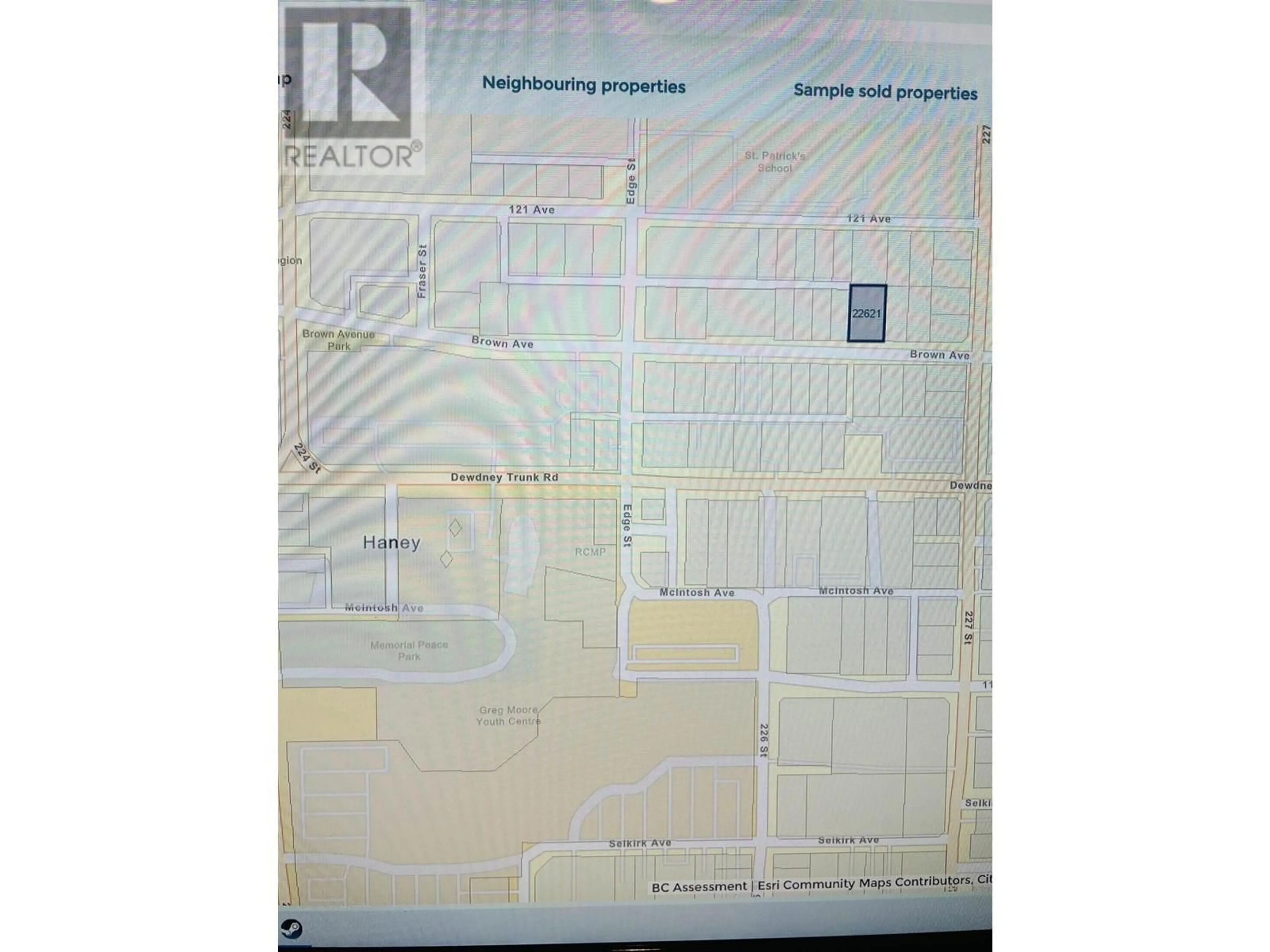 Picture of a map for 22621 BROWN AVENUE, Maple Ridge British Columbia V2X3R6