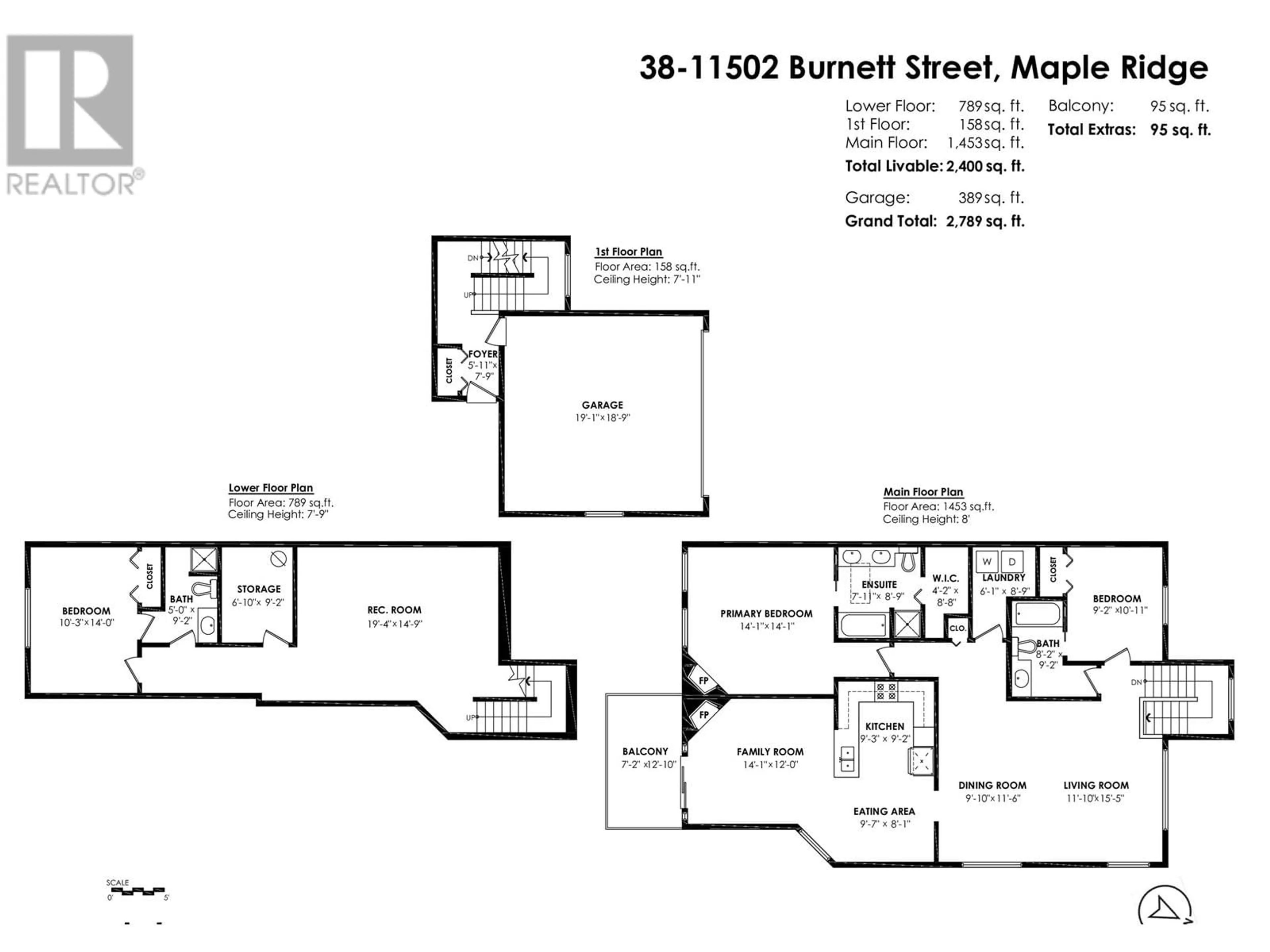 Floor plan for 38 - 11502 BURNETT STREET, Maple Ridge British Columbia V2X0Y2