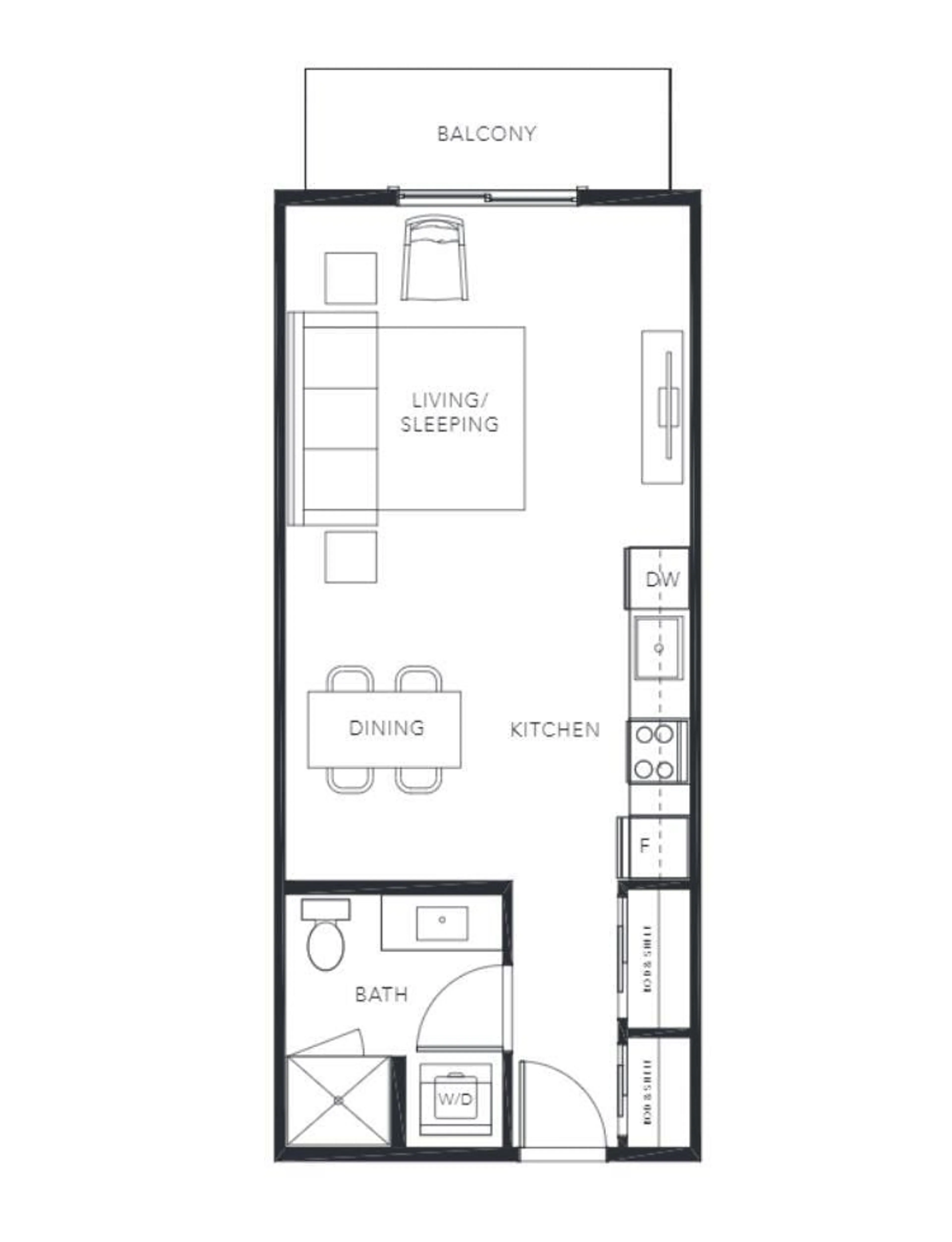 Floor plan for 213 - 10616 132, Surrey British Columbia V3T0T3
