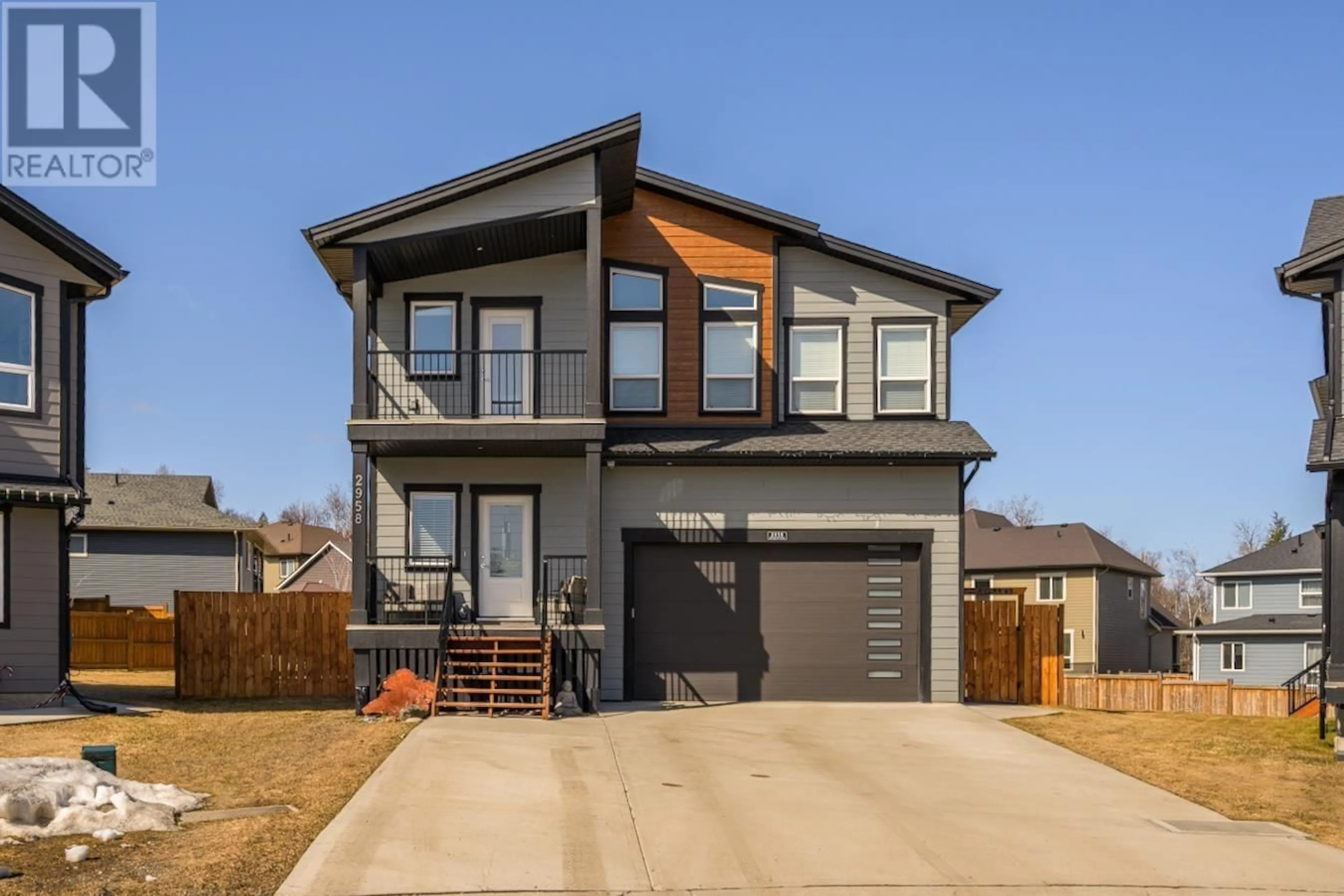 Home with brick exterior material, street for 2958 ELLINGTON COURT, Prince George British Columbia V2N0G3