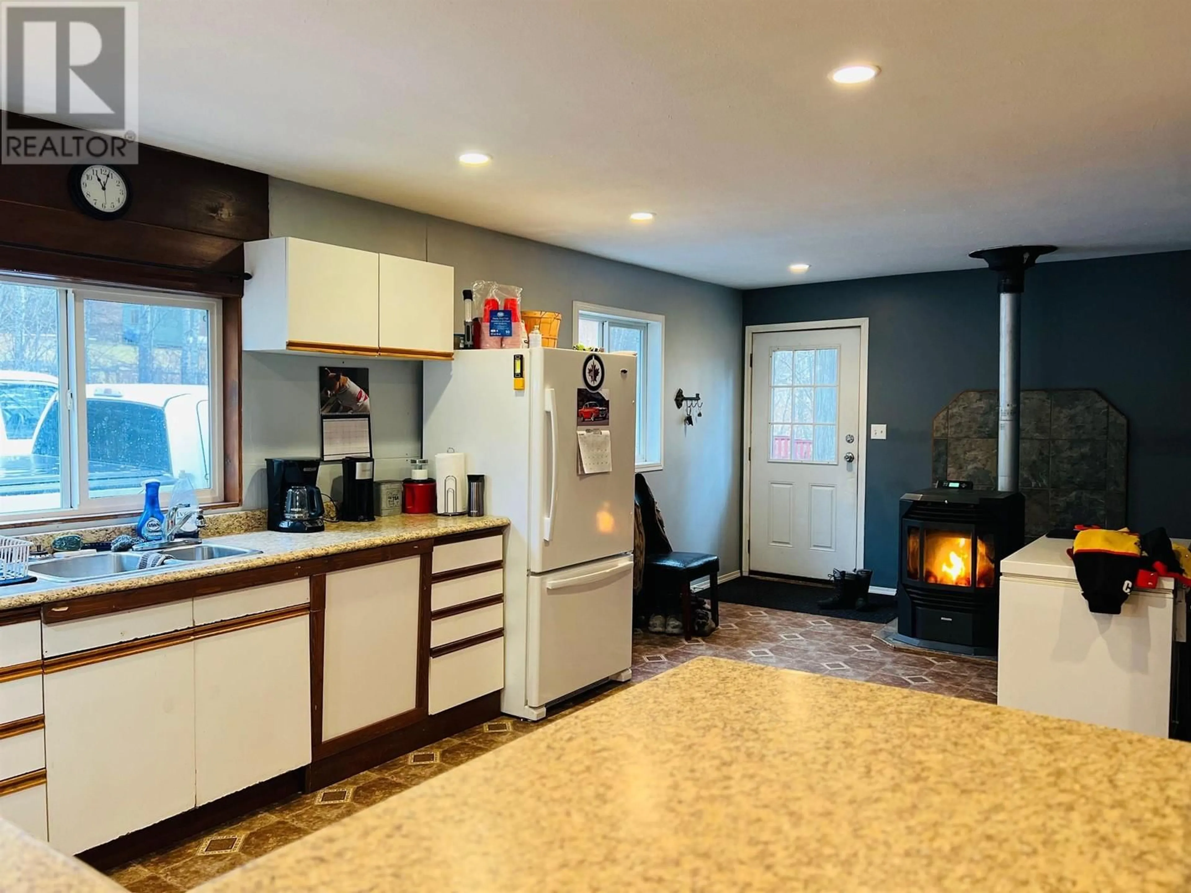 Open concept kitchen, ceramic/tile floor for 6090 CEDAR CREEK ROAD, Likely British Columbia V0J1N0