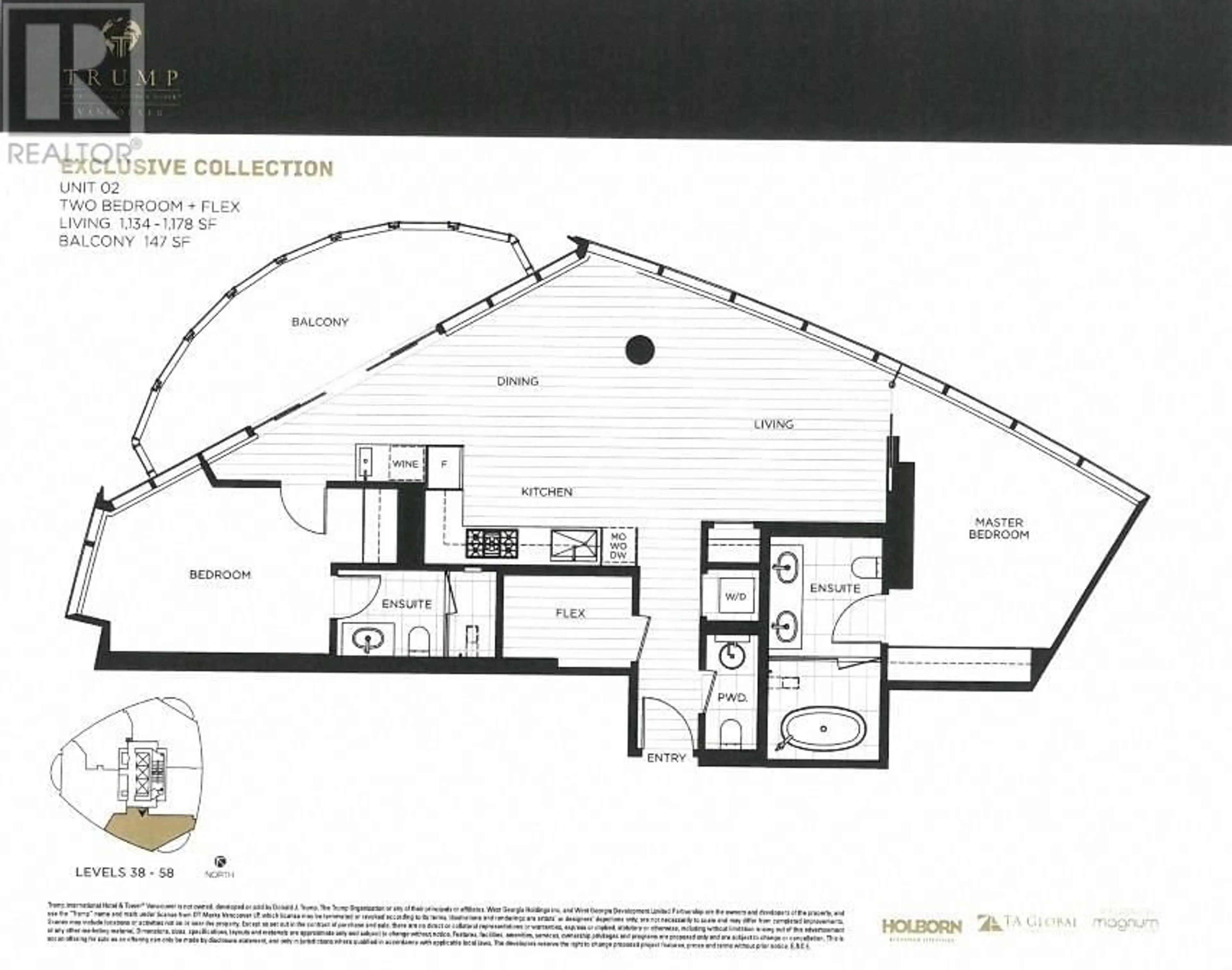Floor plan for 4102 - 1151 GEORGIA STREET, Vancouver British Columbia V6E0B3