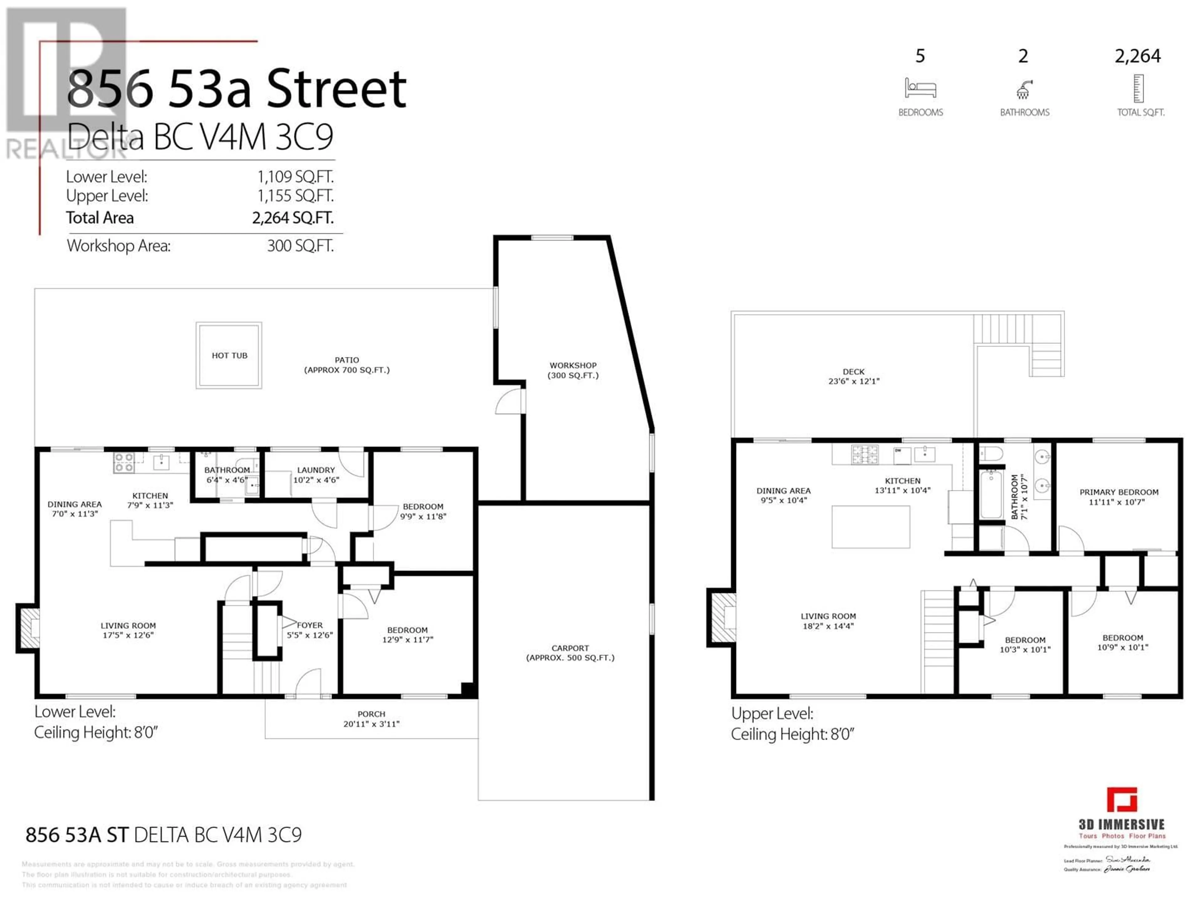 Floor plan for 856 53A STREET, Delta British Columbia V4M3C9