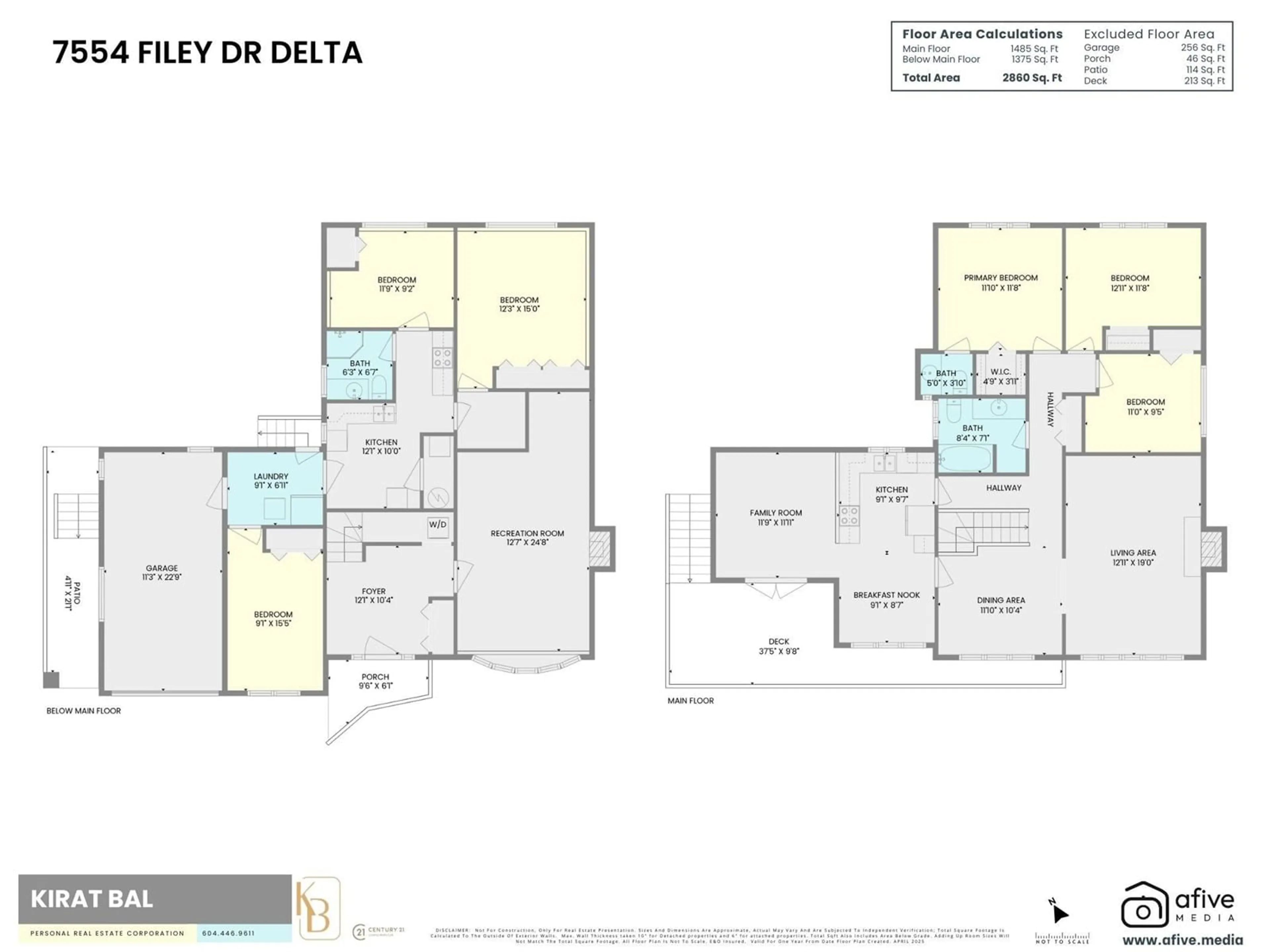 Floor plan for 7554 FILEY, Delta British Columbia V4C6W4