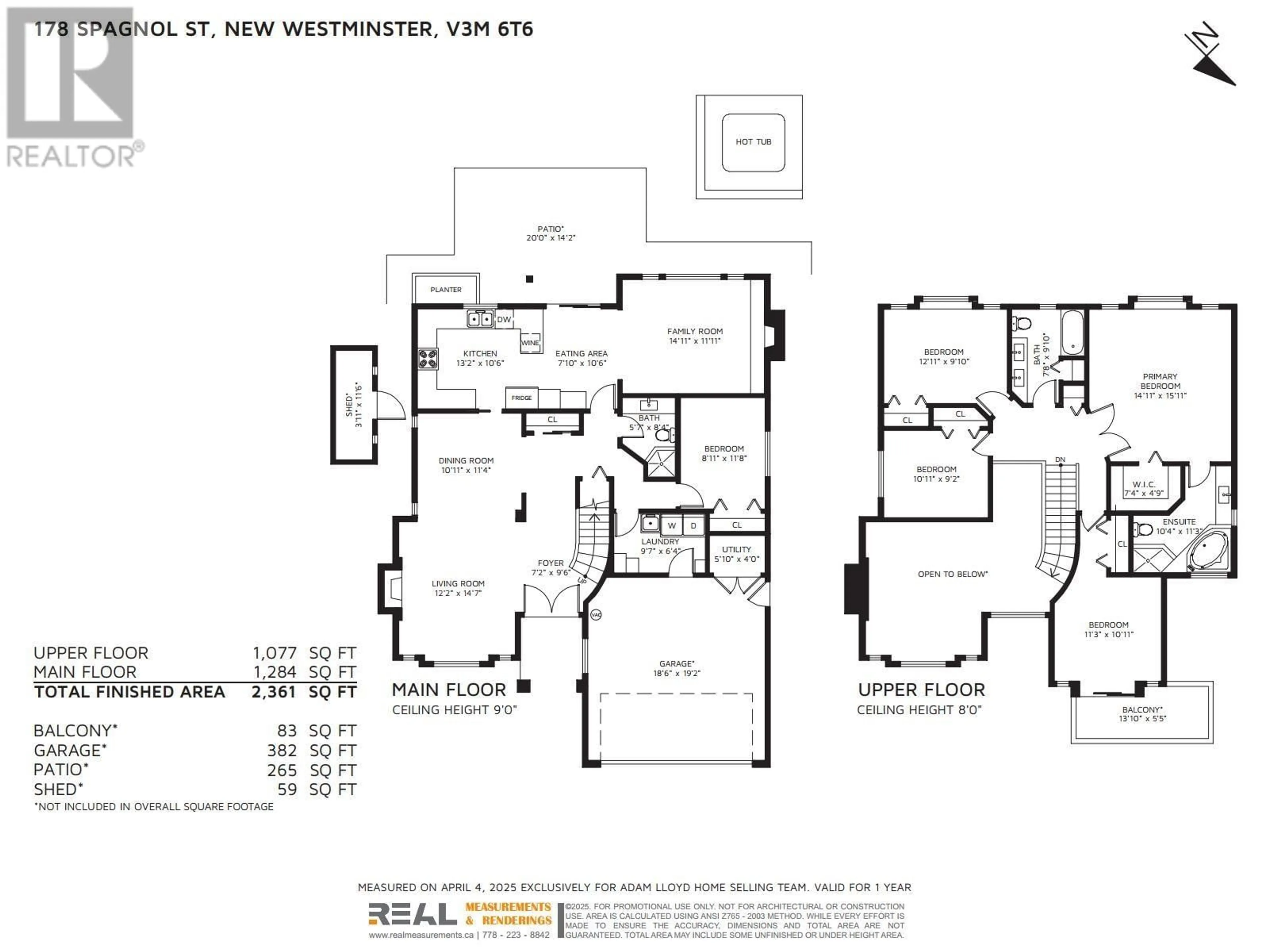 Floor plan for 178 SPAGNOL STREET, New Westminster British Columbia V3M6T6