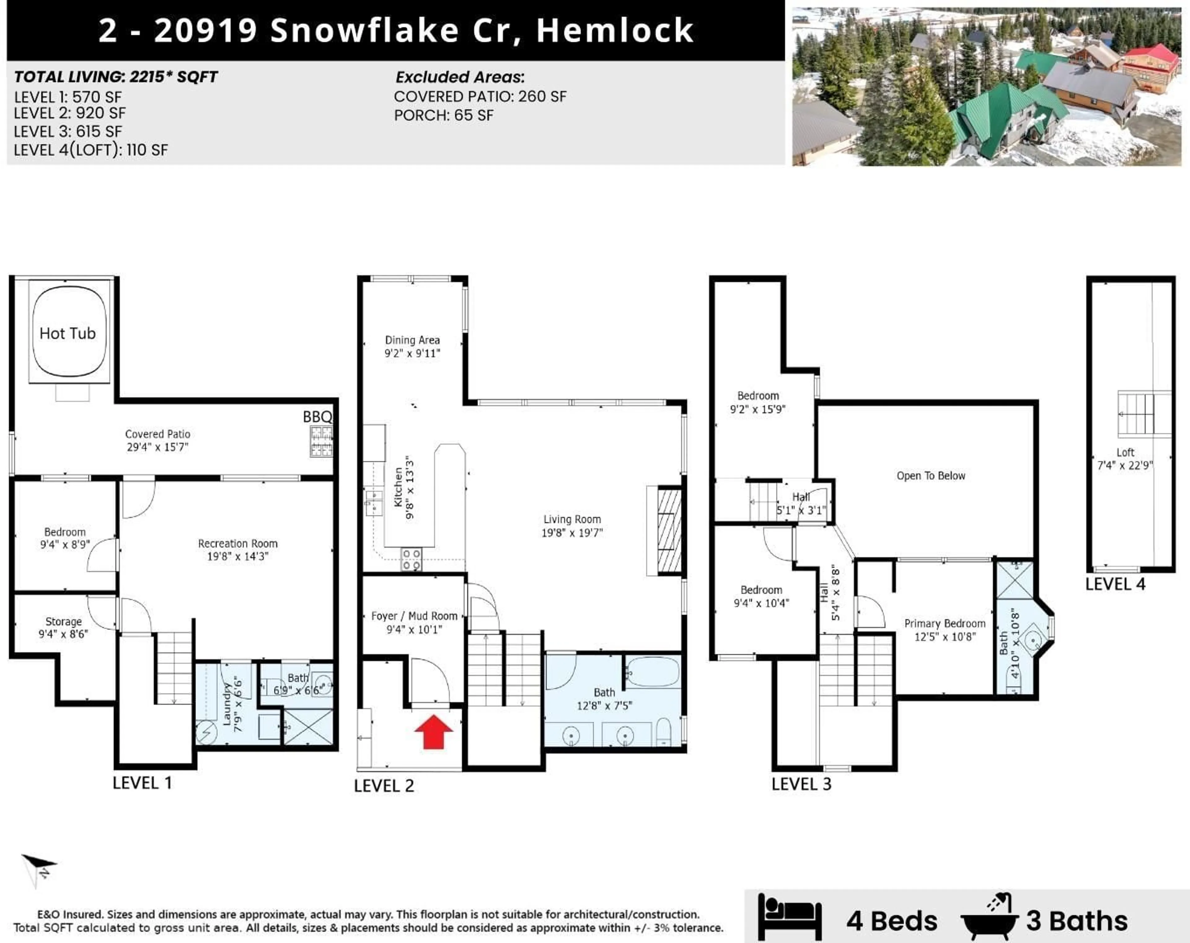 Floor plan for 2 - 20919 SNOWFLAKE, Agassiz British Columbia V0M1A1