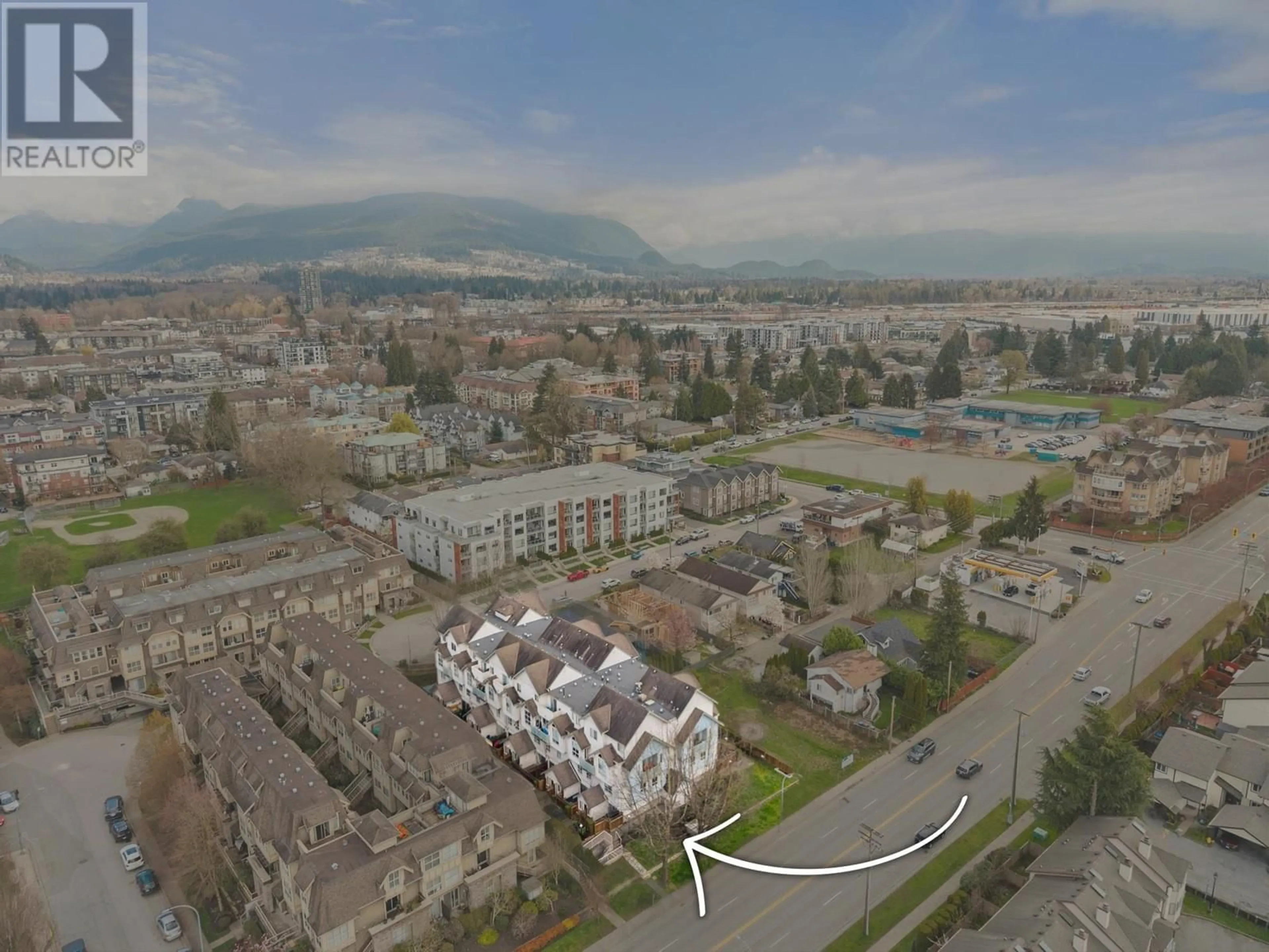 A pic from outside/outdoor area/front of a property/back of a property/a pic from drone, mountain view for 1 - 2378 RINDALL AVENUE, Port Coquitlam British Columbia V3C1V2
