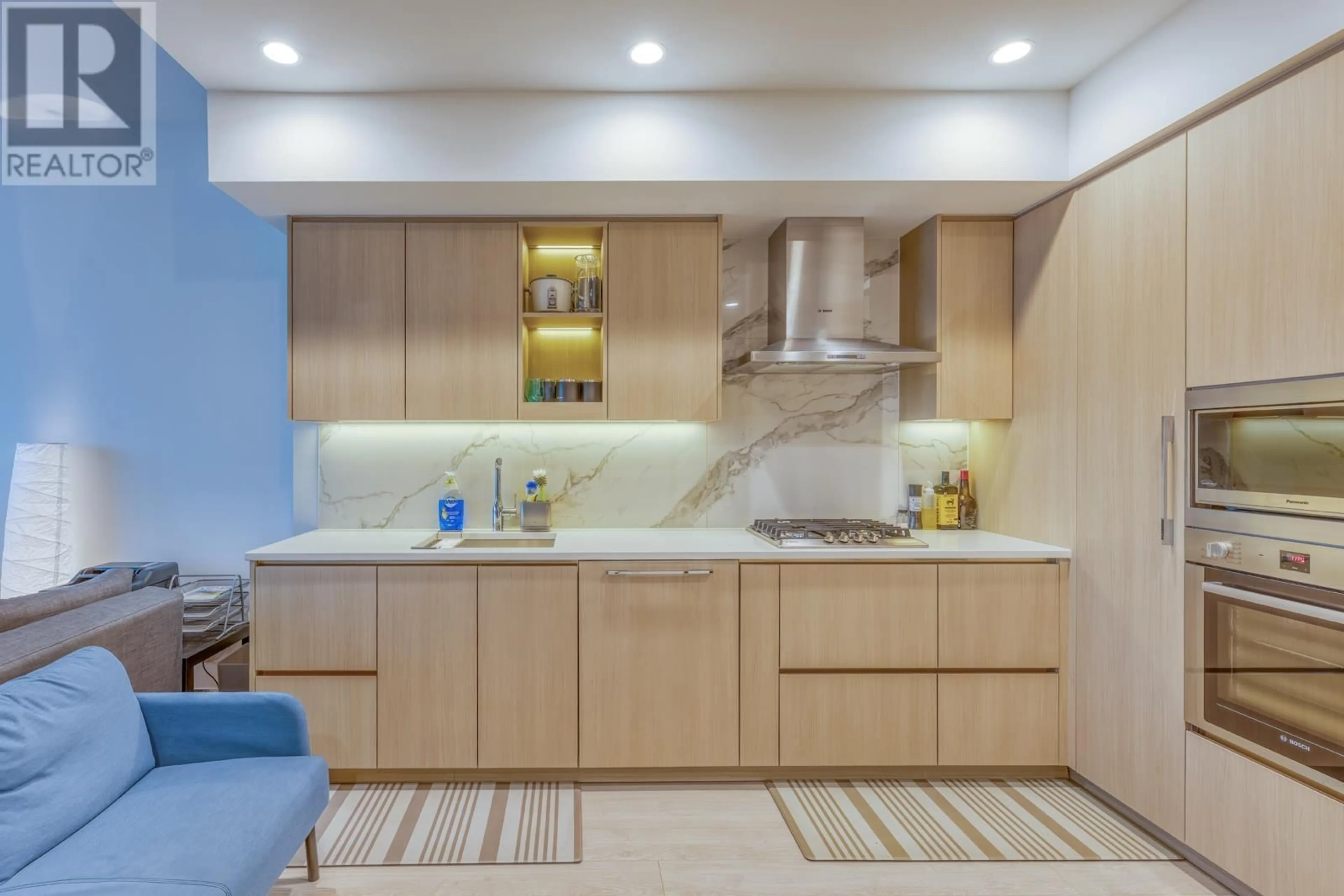 Contemporary kitchen, ceramic/tile floor for 4403 - 4890 LOUGHEED HIGHWAY, Burnaby British Columbia V5C0N2