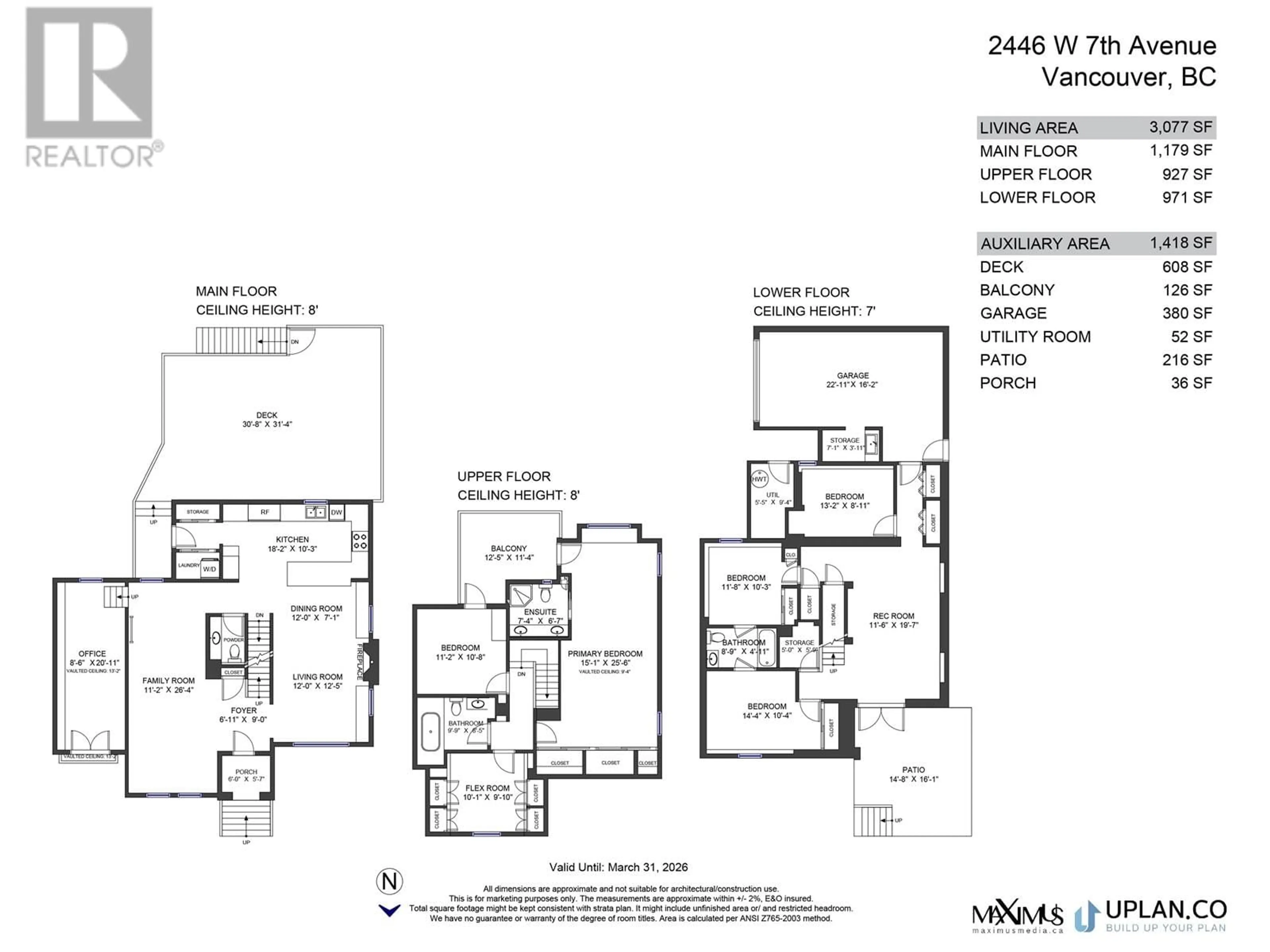 Floor plan for 2446 7TH AVENUE, Vancouver British Columbia V6K1Y7