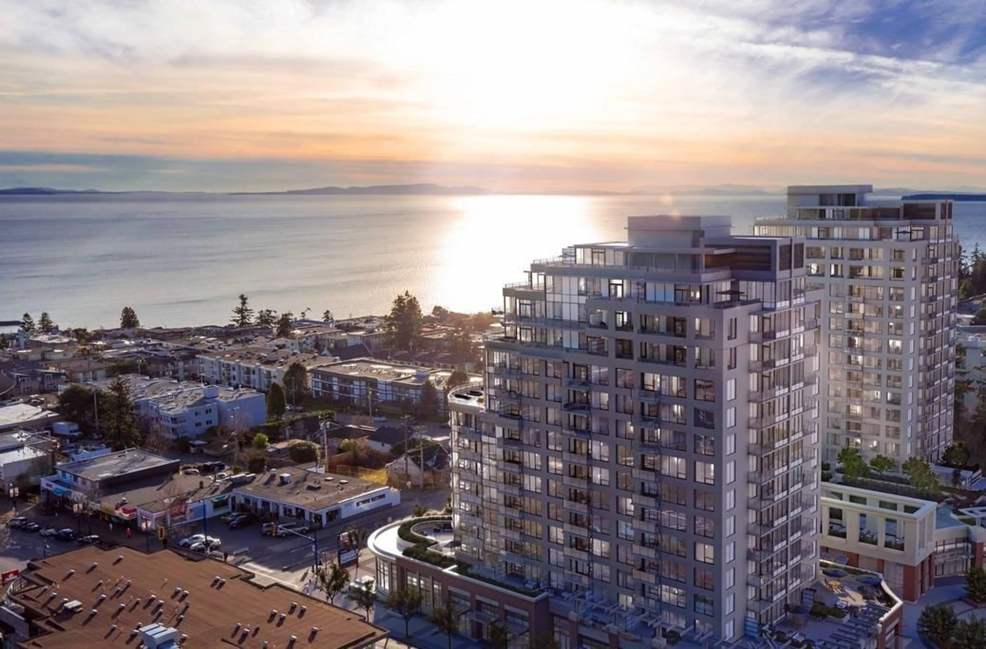 A pic from outside/outdoor area/front of a property/back of a property/a pic from drone, unknown for 1001 - 1441 JOHNSTON, White Rock British Columbia V4B3Z4