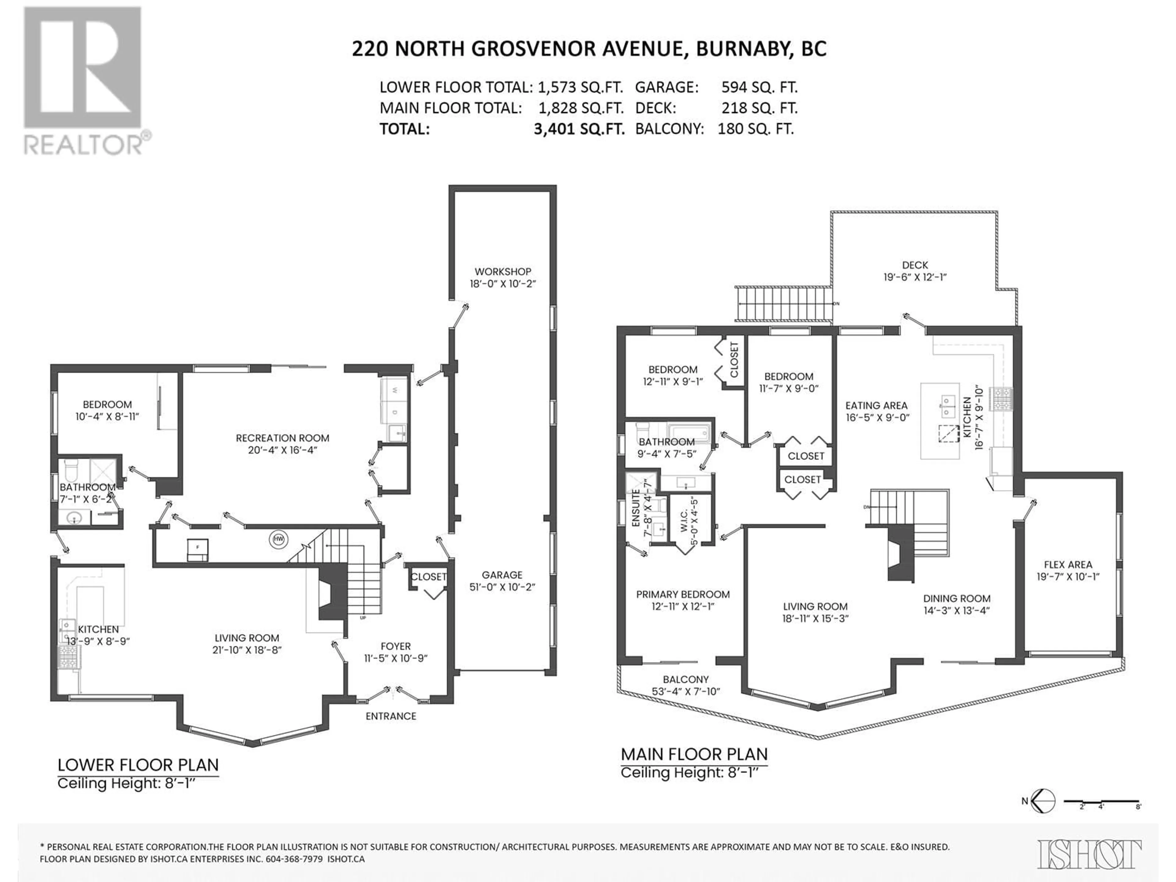 Floor plan for 220 N GROSVENOR AVENUE, Burnaby British Columbia V5B1J4