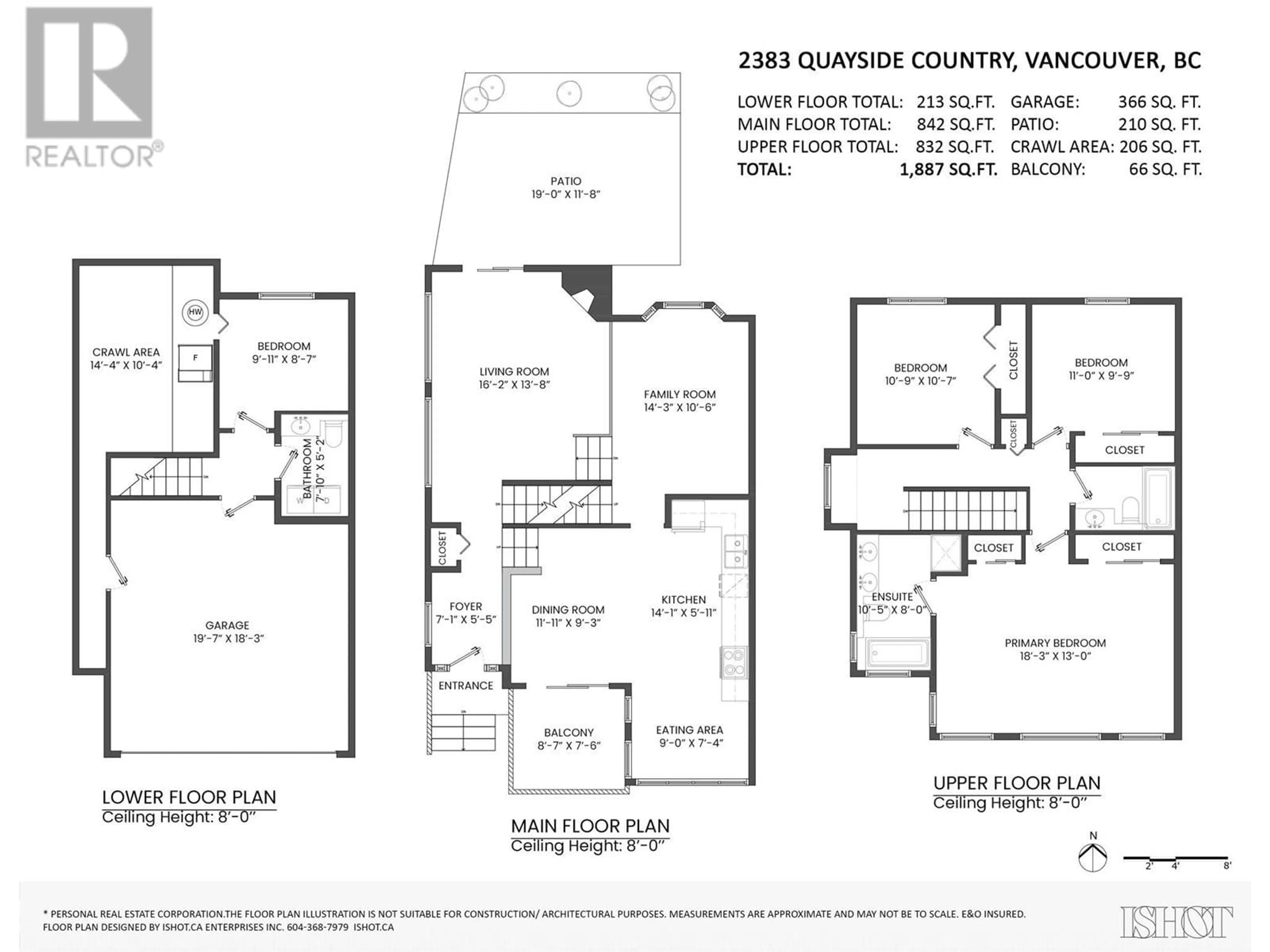 Floor plan for 2383 QUAYSIDE COURT, Vancouver British Columbia V5P4W2