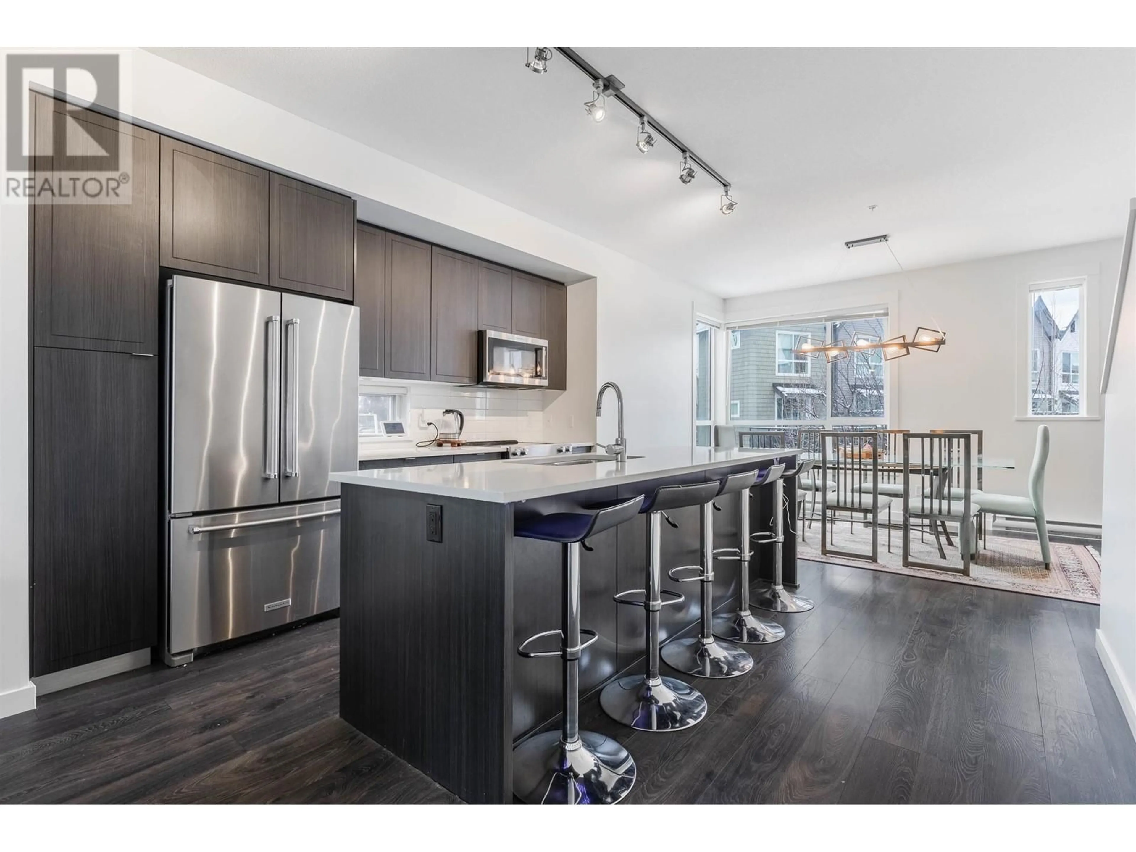 Open concept kitchen, wood/laminate floor for 23 - 2380 RANGER LANE, Port Coquitlam British Columbia V3B0M4