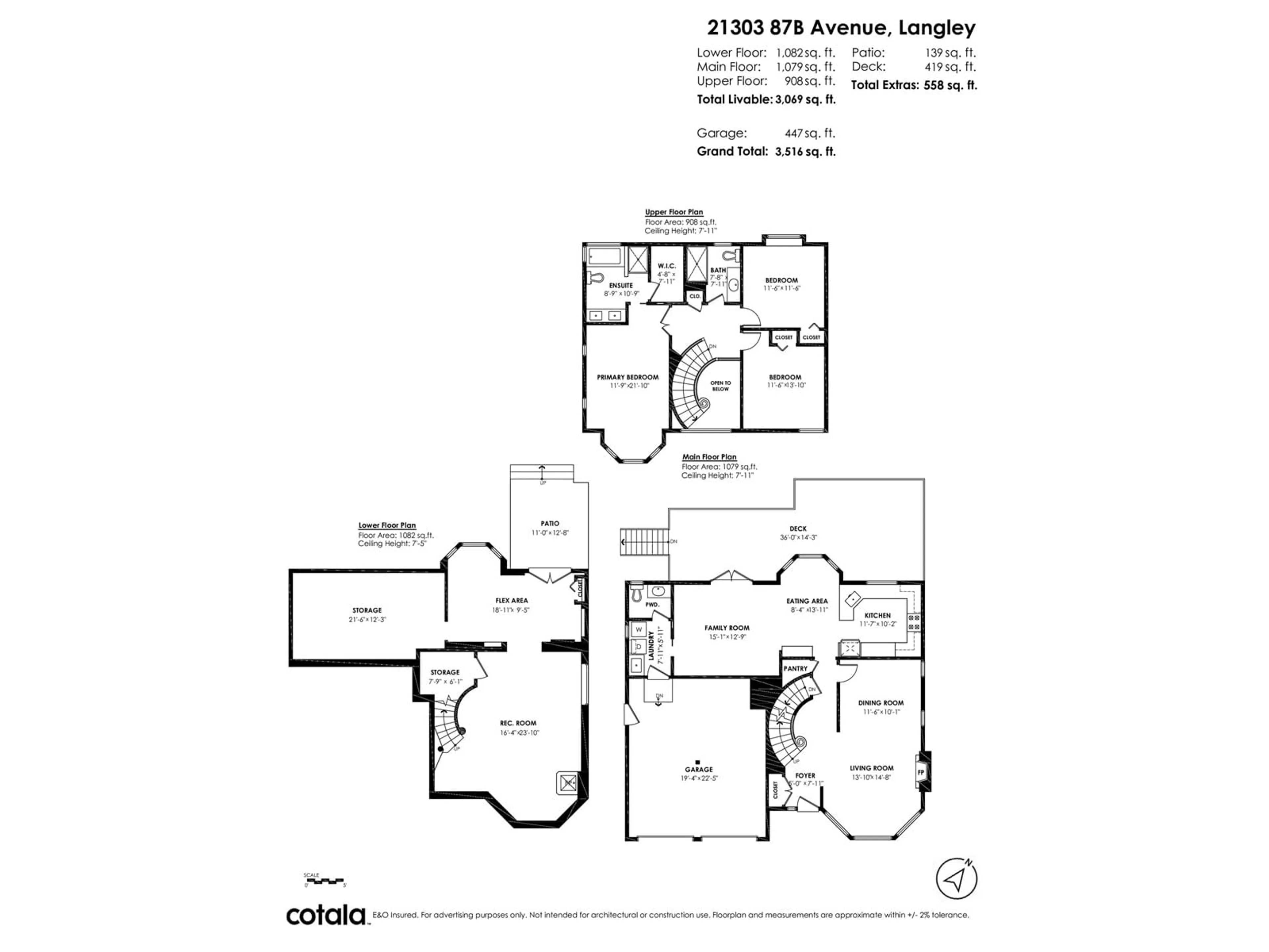 Floor plan for 21303 87B, Langley British Columbia V1M2A1