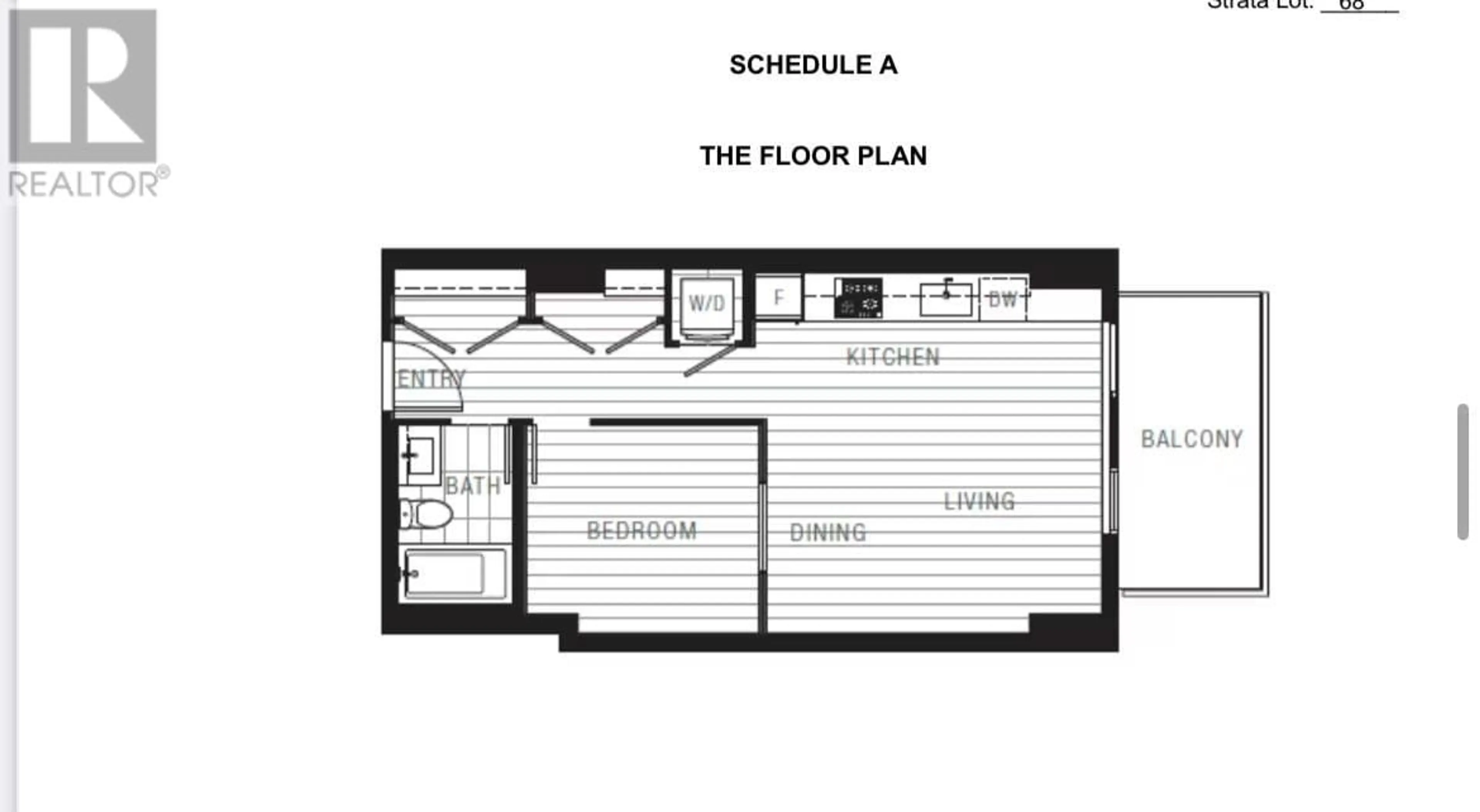 Floor plan for 1003 - 4433 ALASKA STREET, Burnaby British Columbia V5C5T3