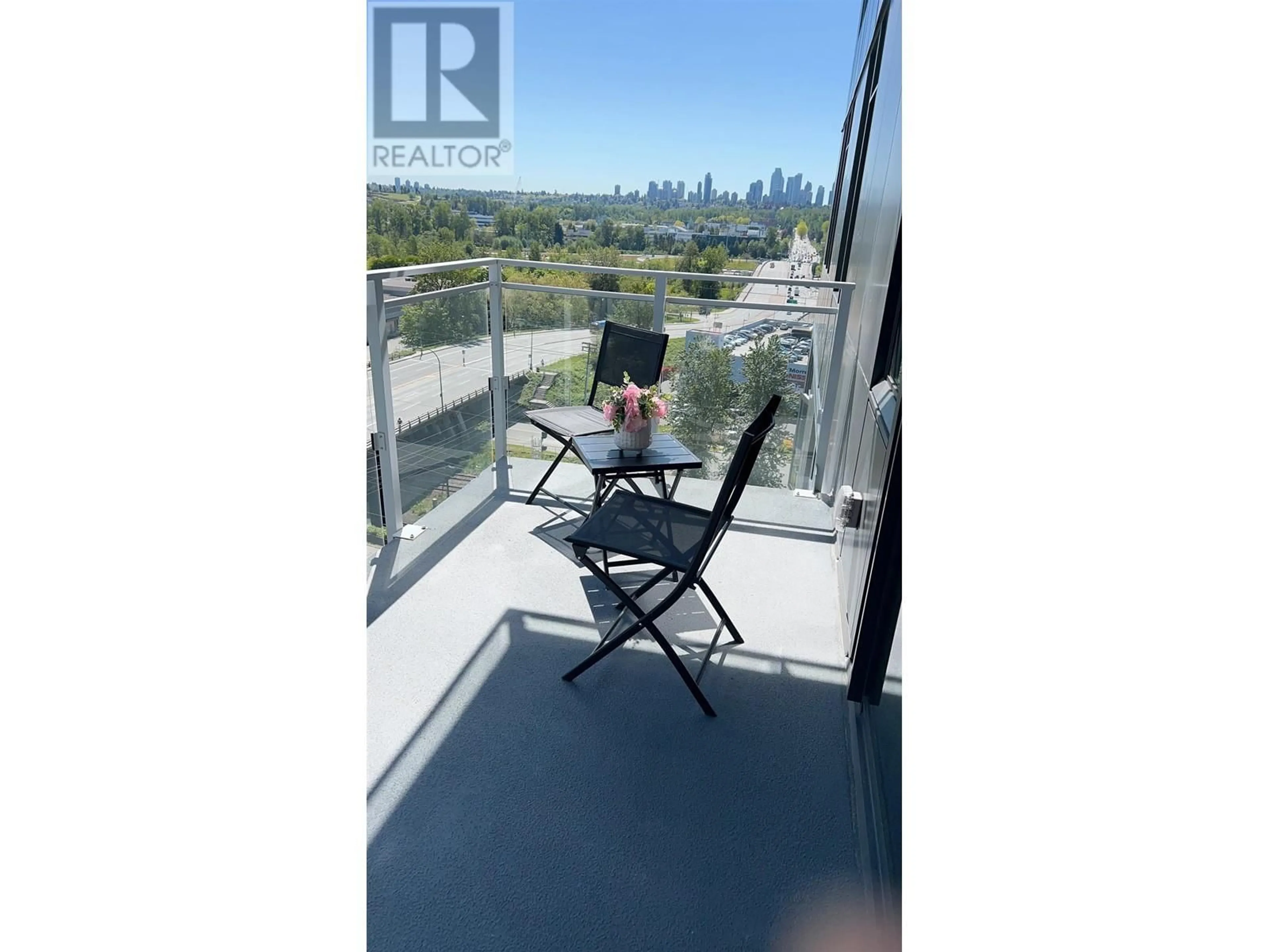 Balcony in the apartment, water/lake/river/ocean view for 1003 - 4433 ALASKA STREET, Burnaby British Columbia V5C5T3