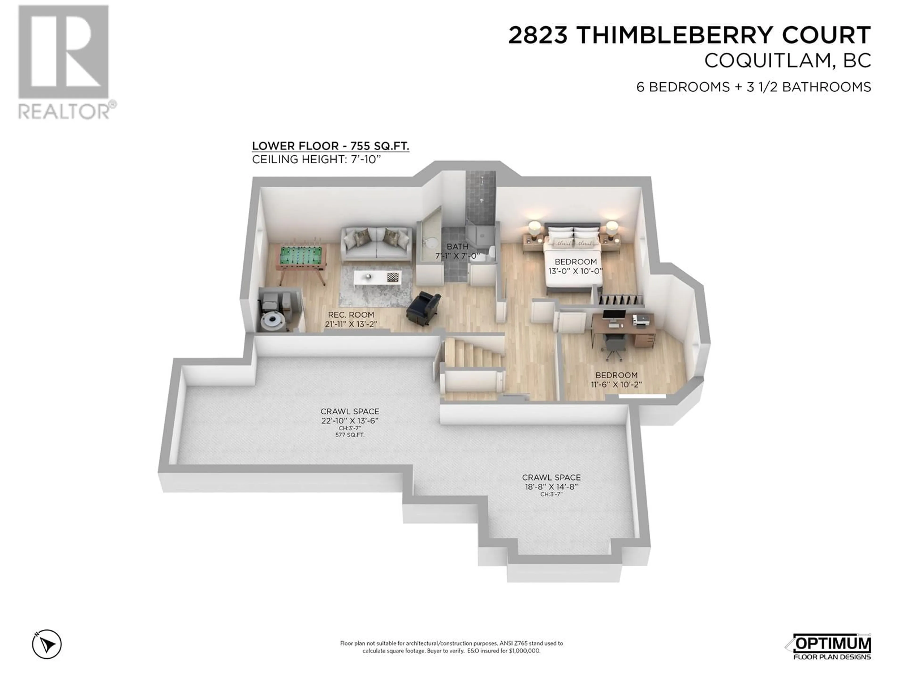 Floor plan for 2823 THIMBLEBERRY COURT, Coquitlam British Columbia V3E2T3