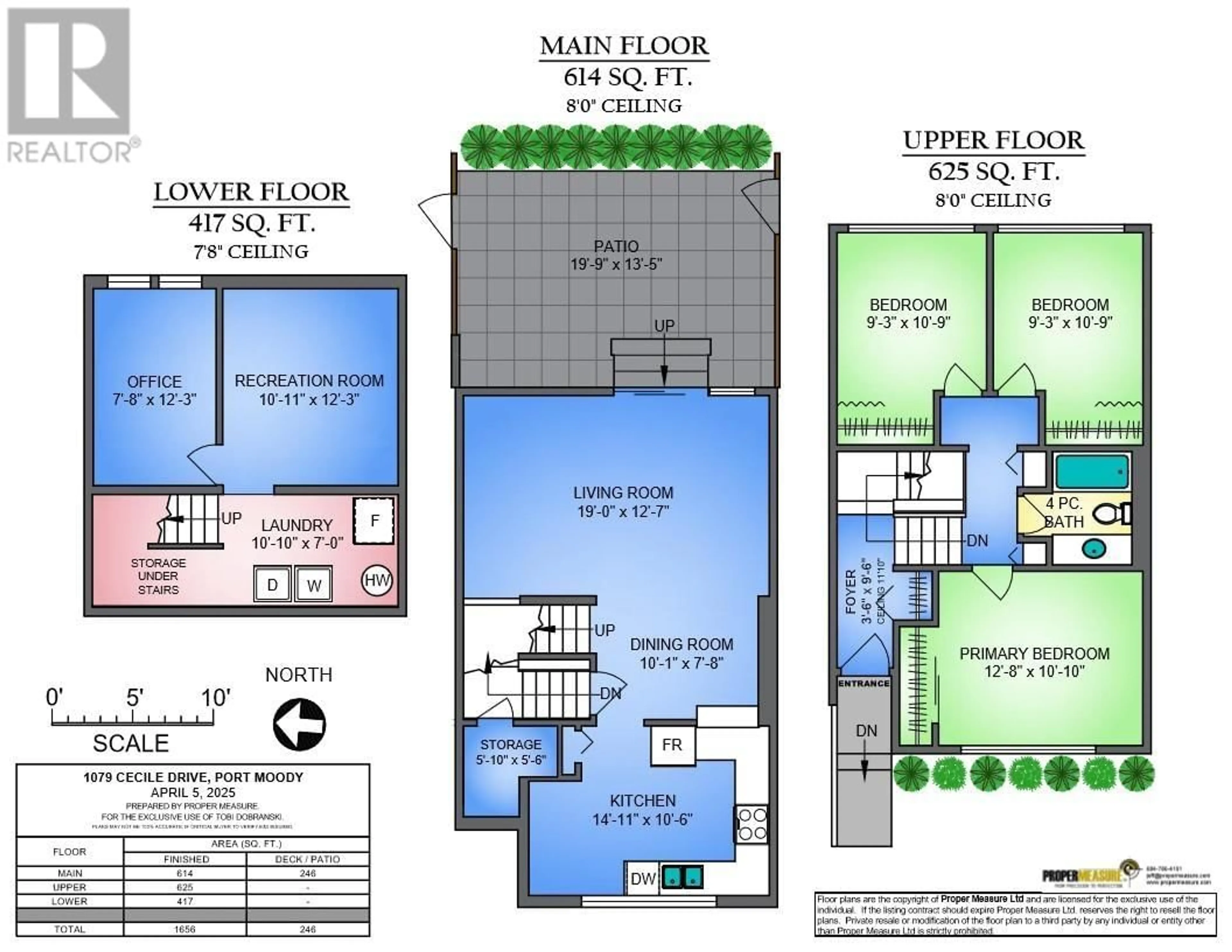 Floor plan for 1079 CECILE DRIVE, Port Moody British Columbia V3H1M6