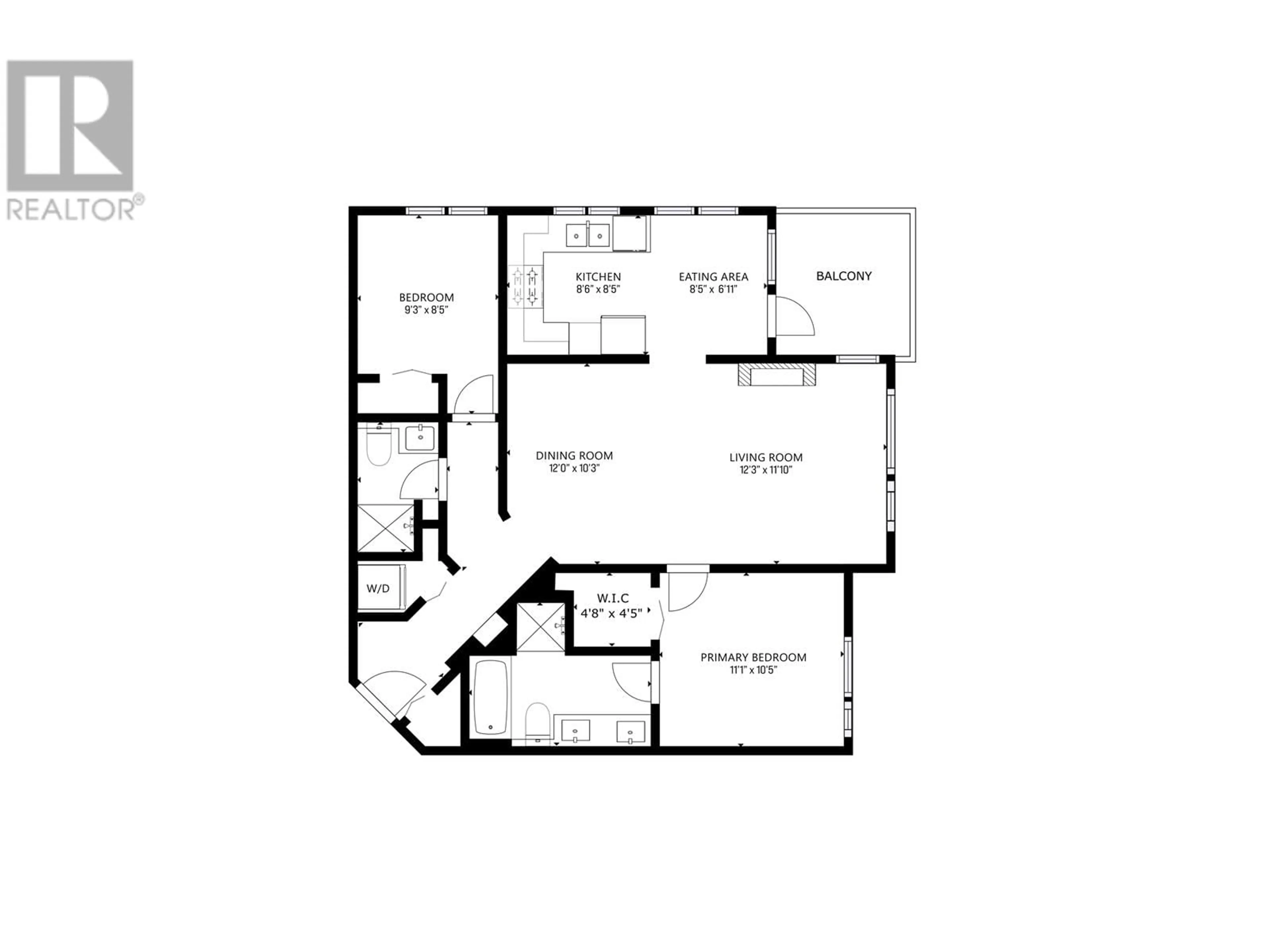 Floor plan for 208 - 717 CHESTERFIELD AVENUE, North Vancouver British Columbia V7M3L8