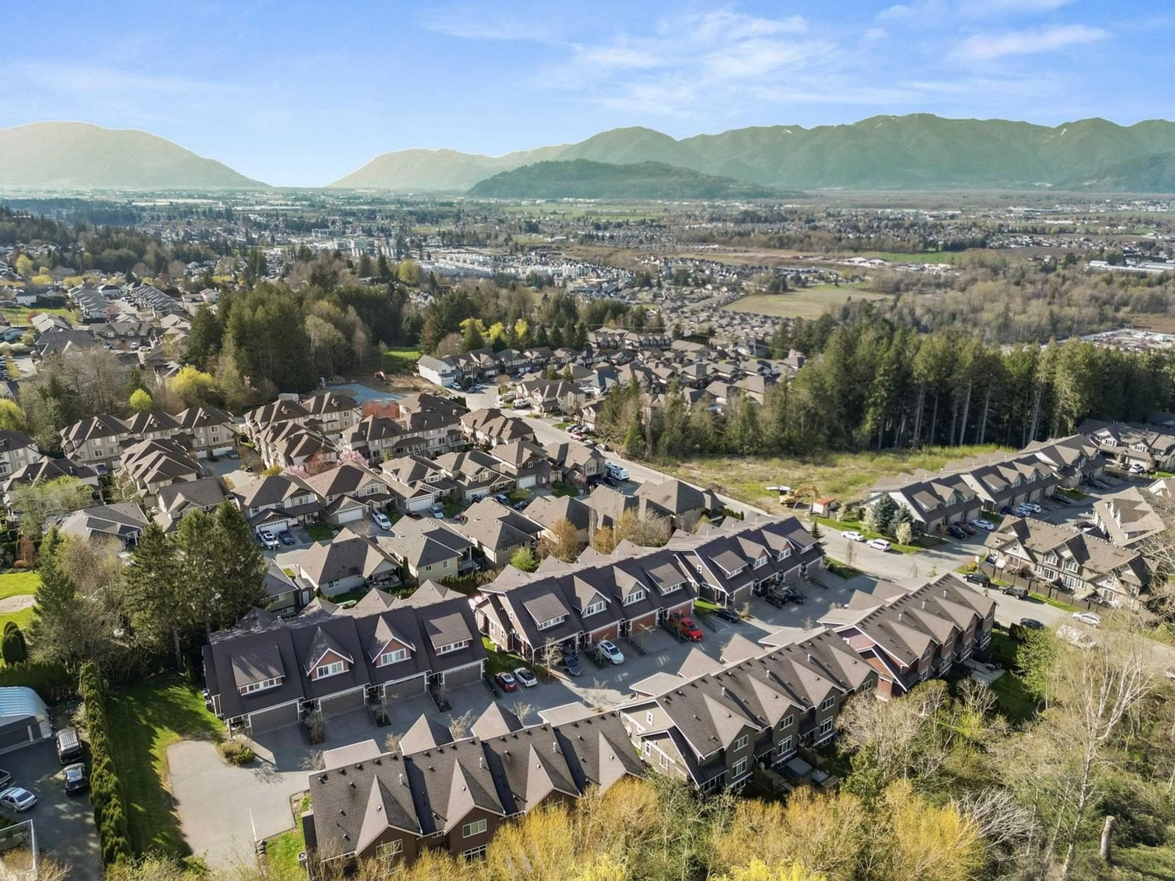 A pic from outside/outdoor area/front of a property/back of a property/a pic from drone, mountain view for 12 - 46808 HUDSON ROAD, Chilliwack British Columbia V2R0L4