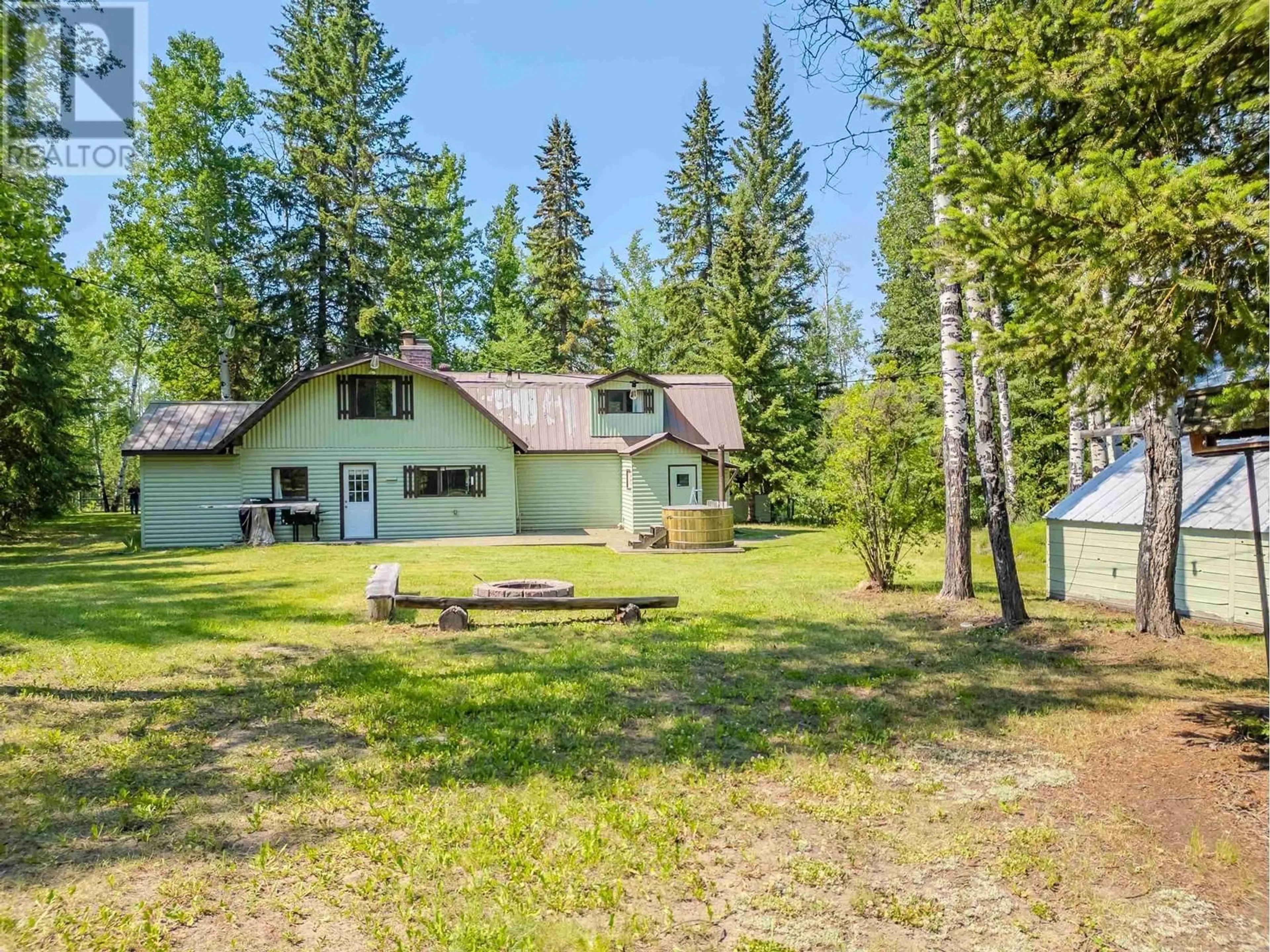 A pic from outside/outdoor area/front of a property/back of a property/a pic from drone, forest/trees view for 792 GREEN LAKE ROAD, Green Lake British Columbia V0K2K2