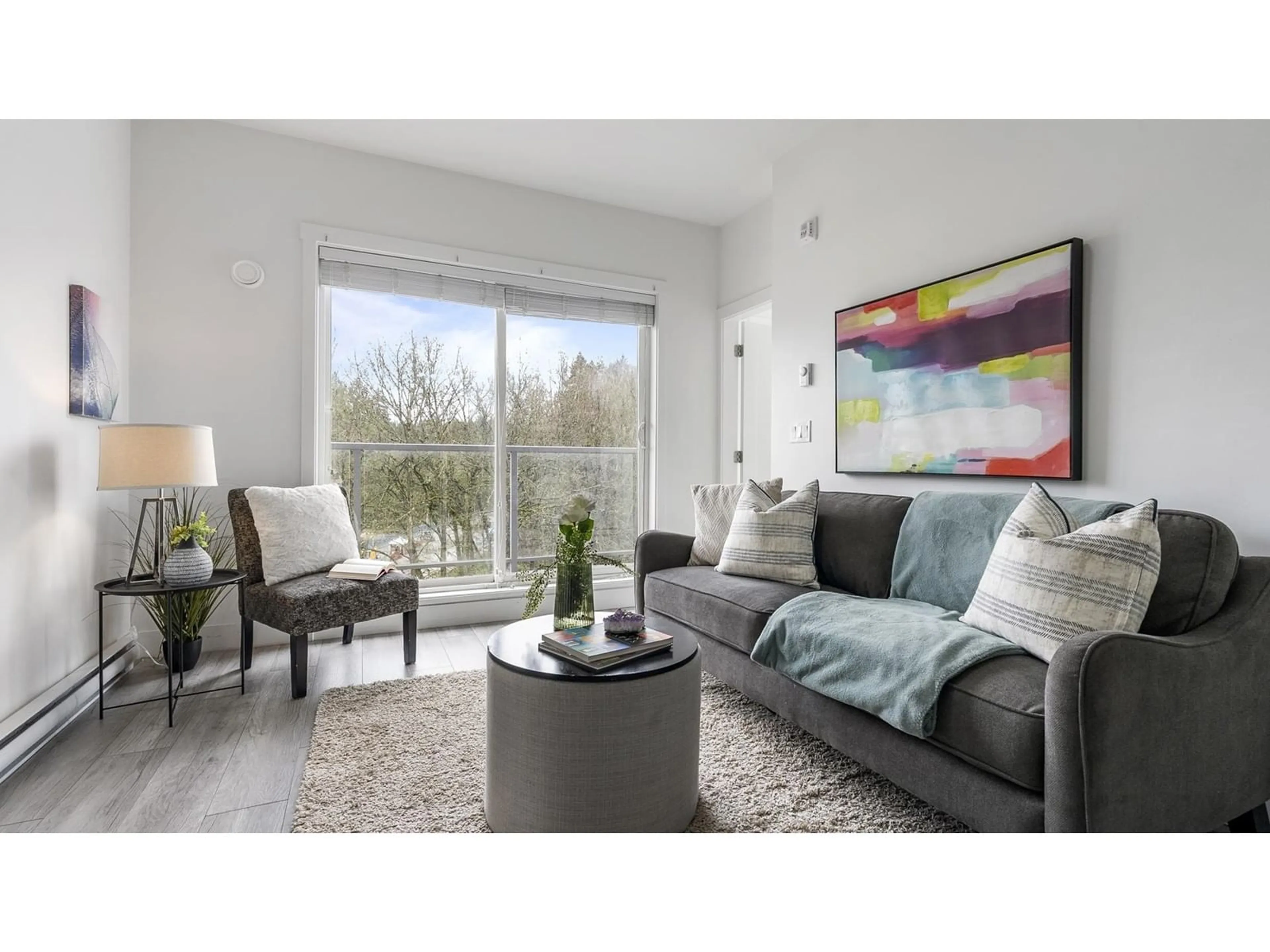 Living room with furniture, unknown for 608 - 13978 FRASER, Surrey British Columbia V3T0P2