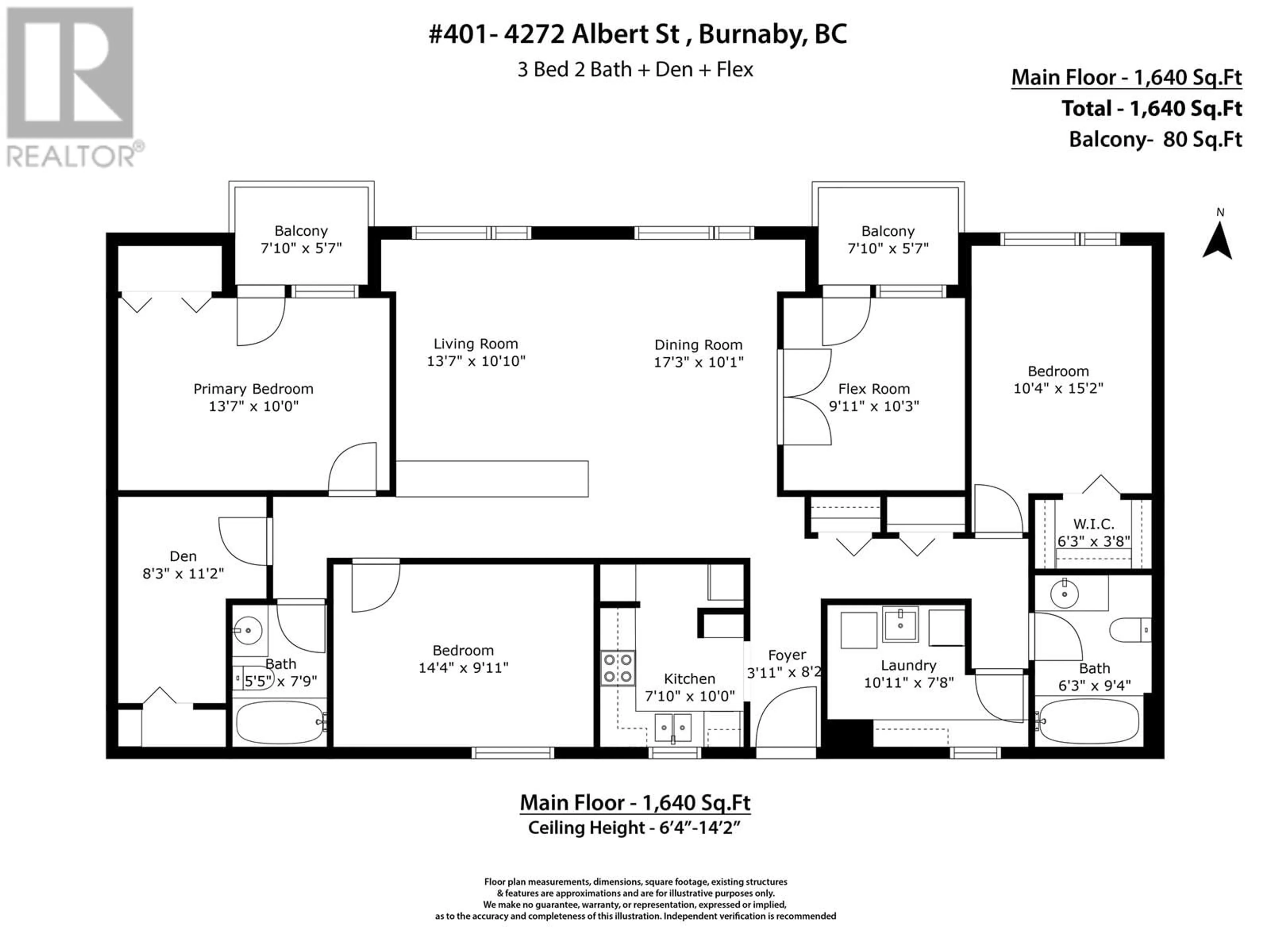 Floor plan for 401 - 4272 ALBERT STREET, Burnaby British Columbia V5C2E8