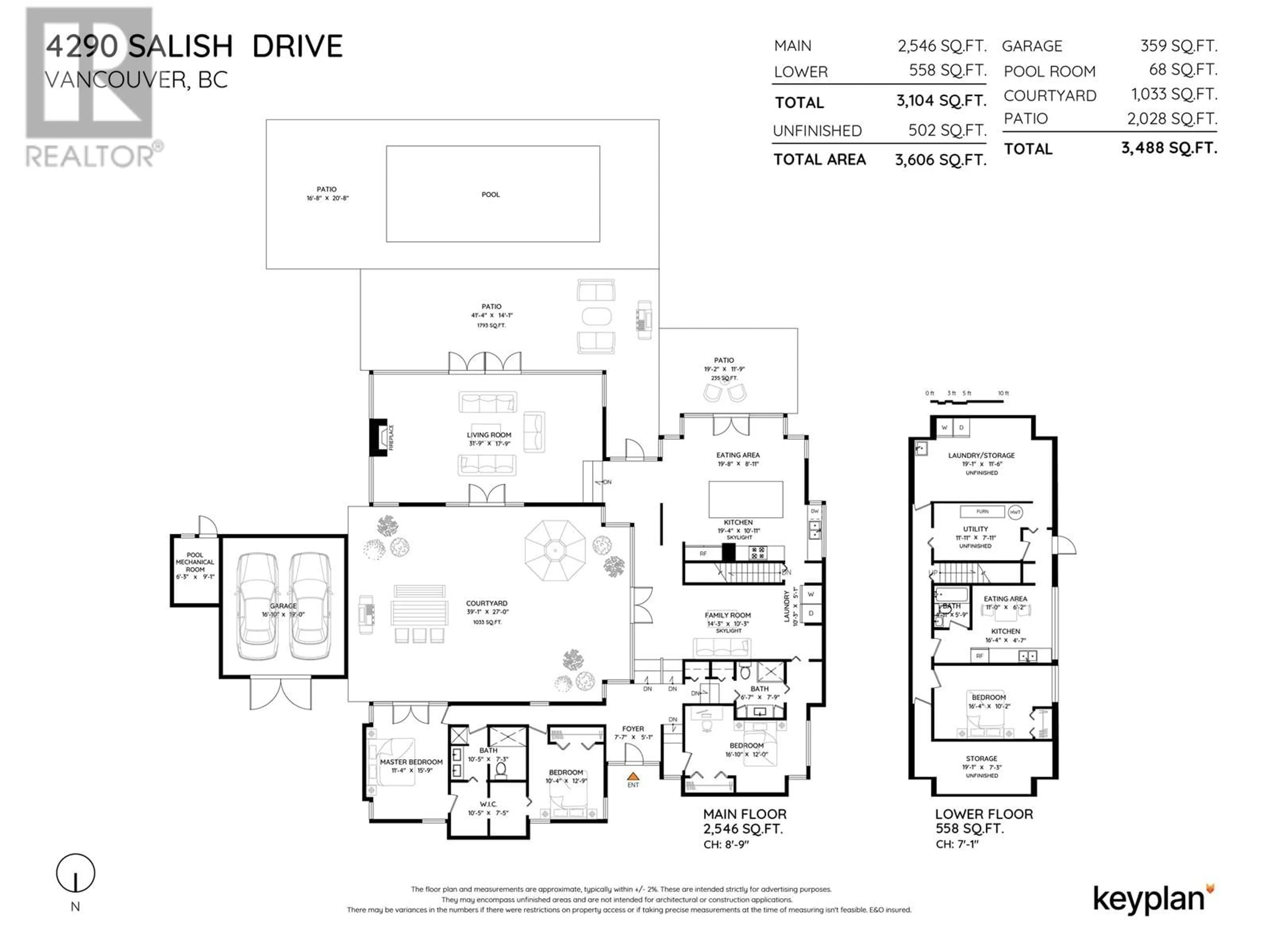 Floor plan for 4290 SALISH DRIVE, Vancouver British Columbia V6N3M6