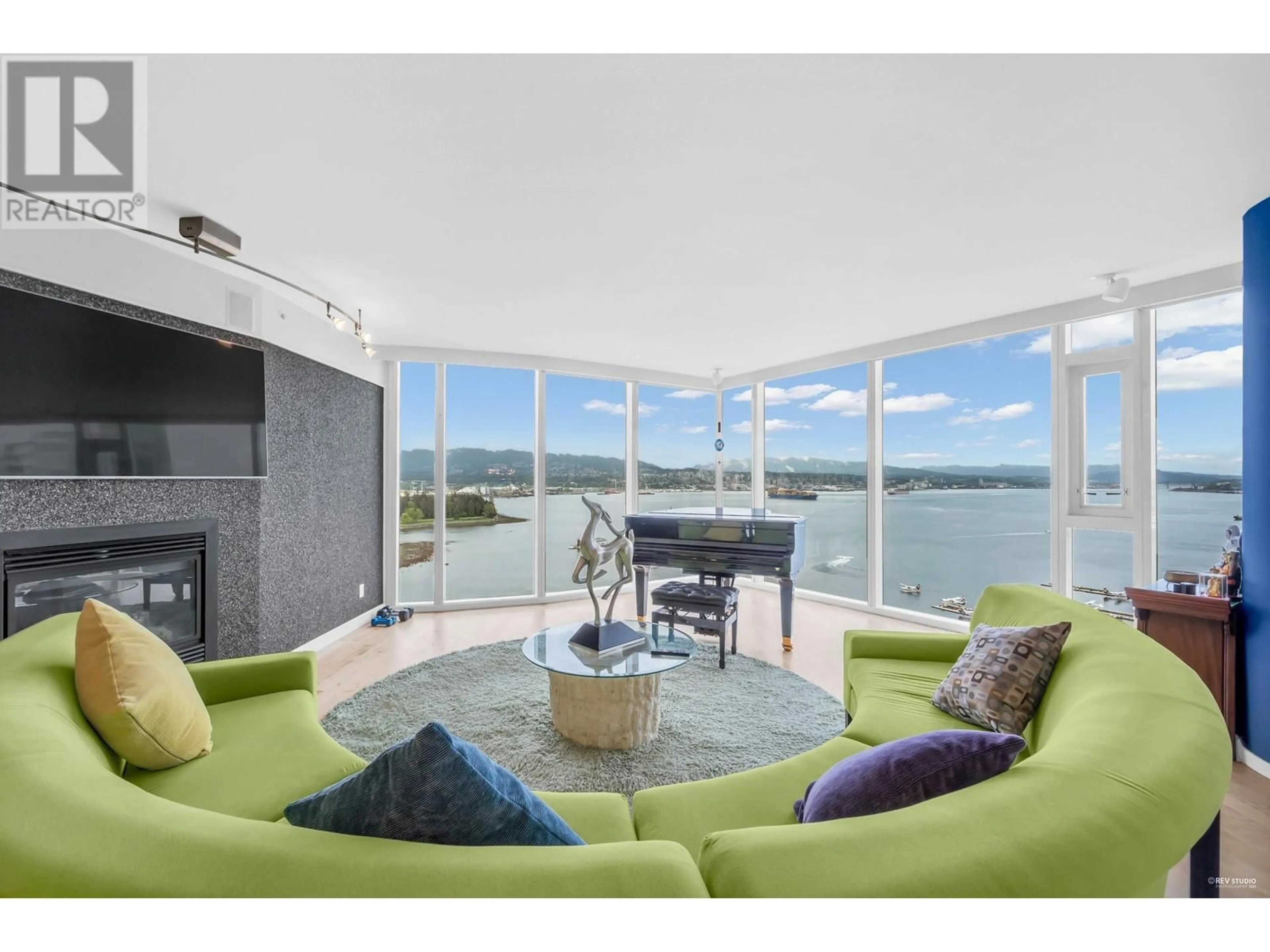 Living room with furniture, unknown for 2502 - 1281 CORDOVA STREET, Vancouver British Columbia V6C3R5