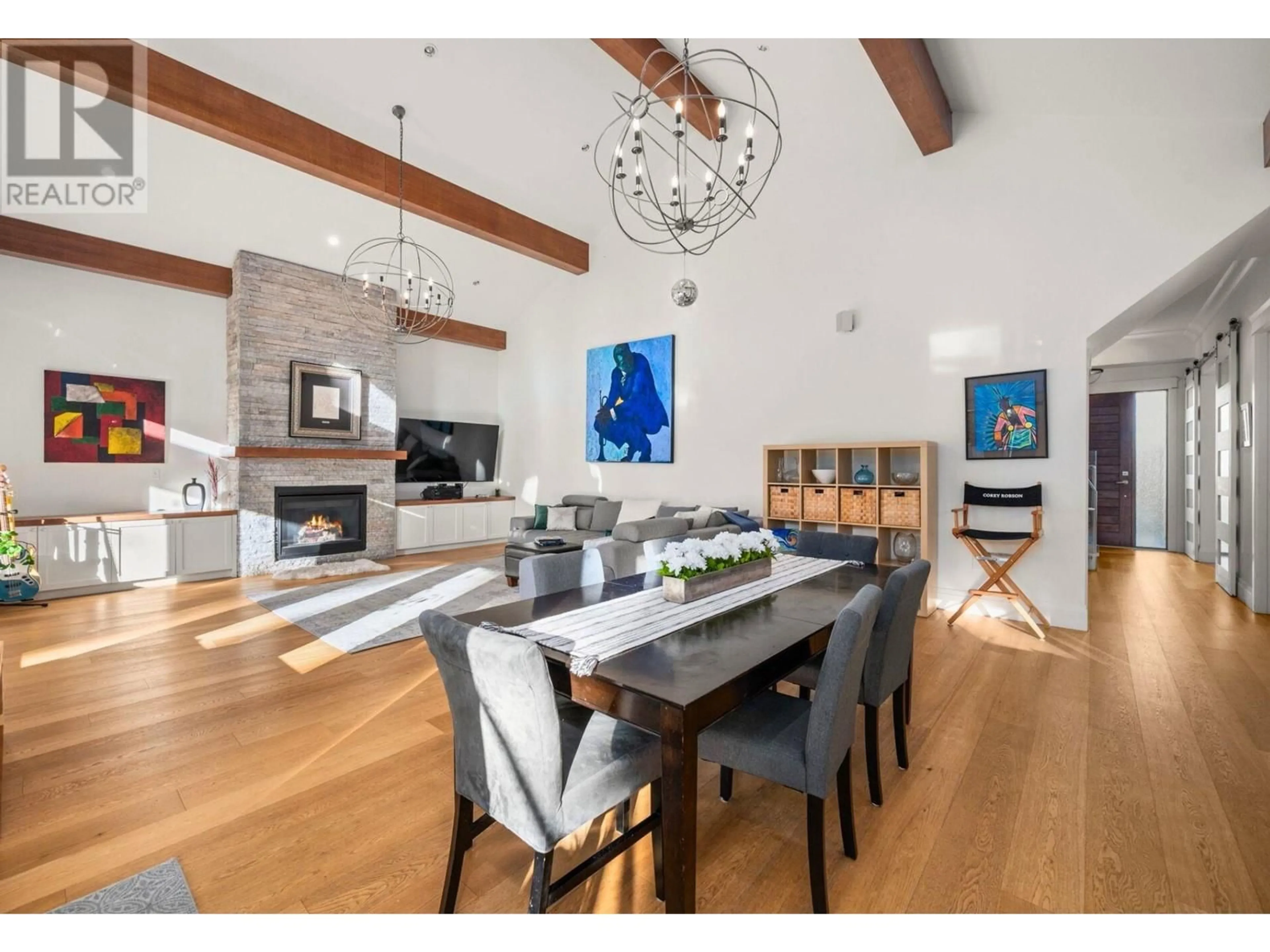 Open concept kitchen, wood/laminate floor for 5183 WINSKILL DRIVE, Delta British Columbia V4M2C9