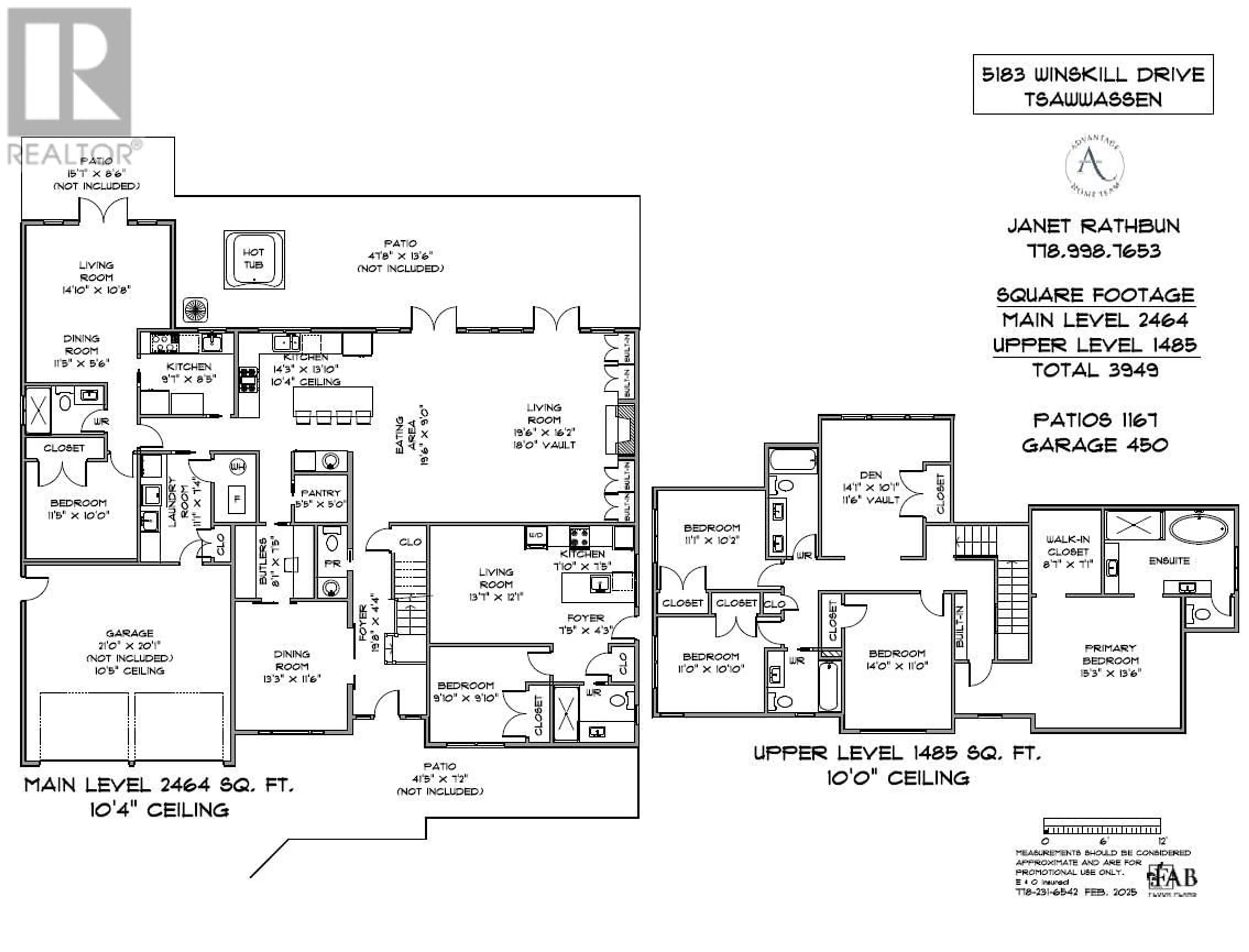 Floor plan for 5183 WINSKILL DRIVE, Delta British Columbia V4M2C9