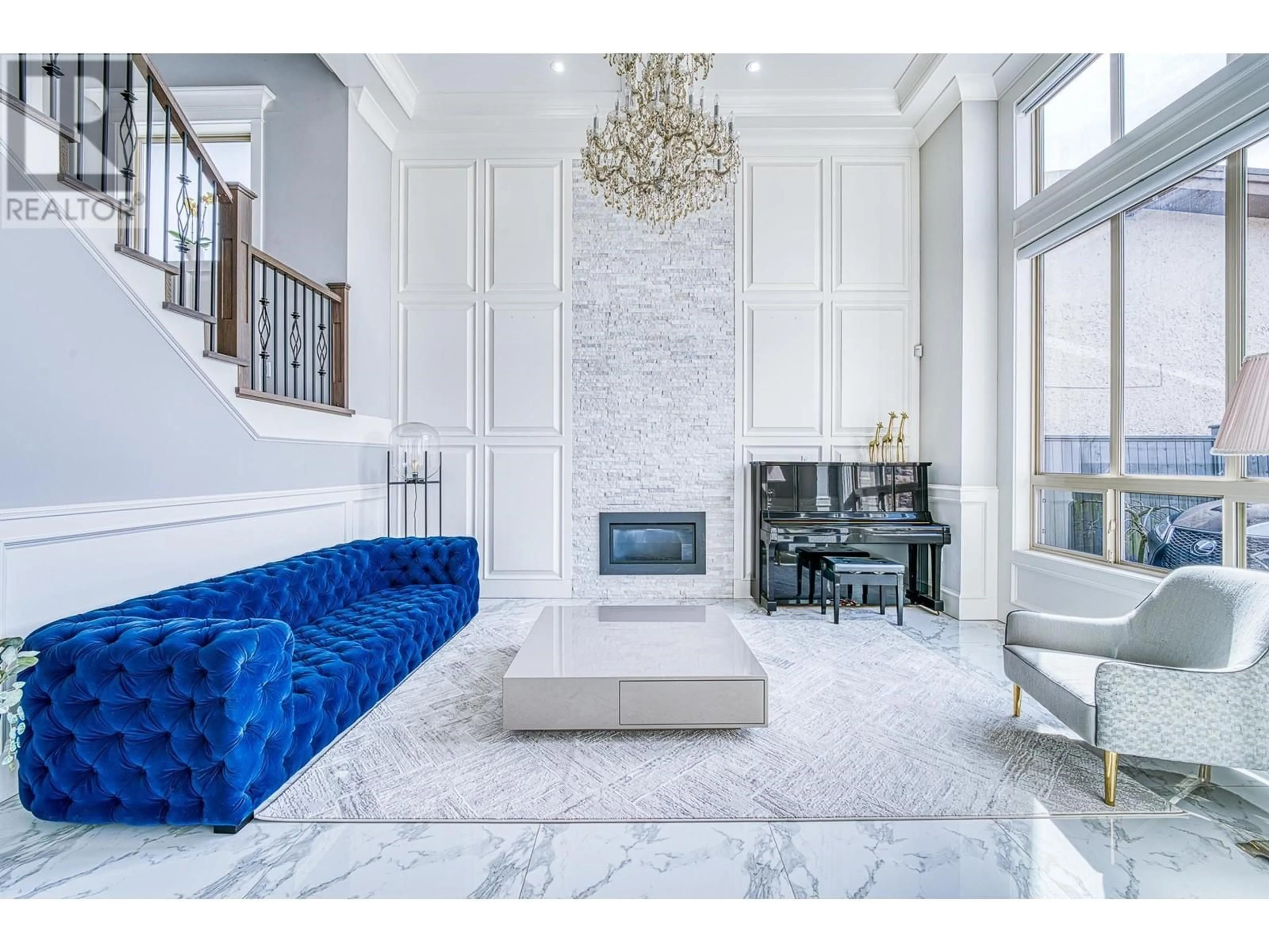 Living room with furniture, ceramic/tile floor for 6380 NO. 1 ROAD, Richmond British Columbia V7C1T3