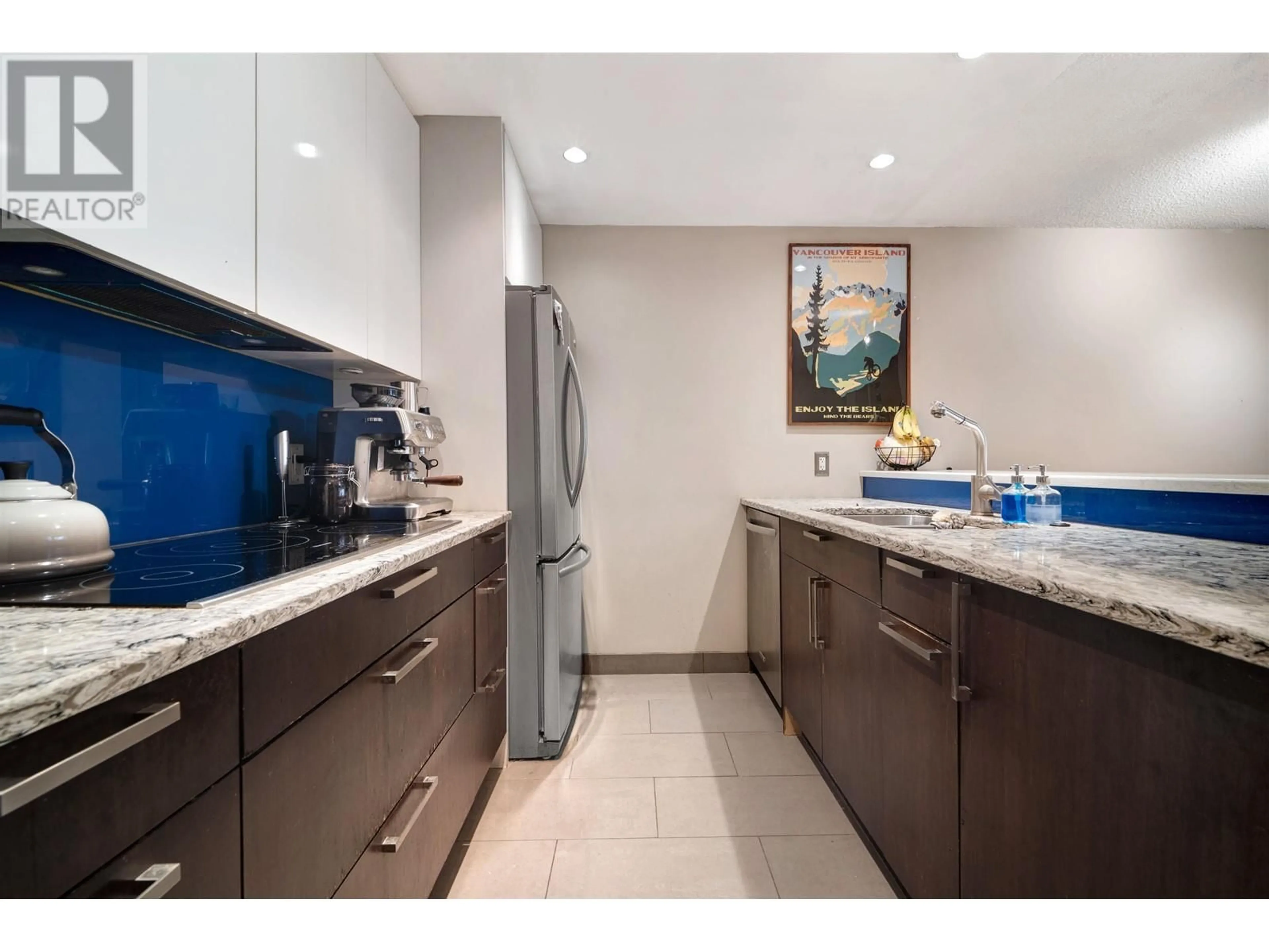 Standard kitchen, ceramic/tile floor for 202 - 936 BUTE STREET, Vancouver British Columbia V6E1Y8