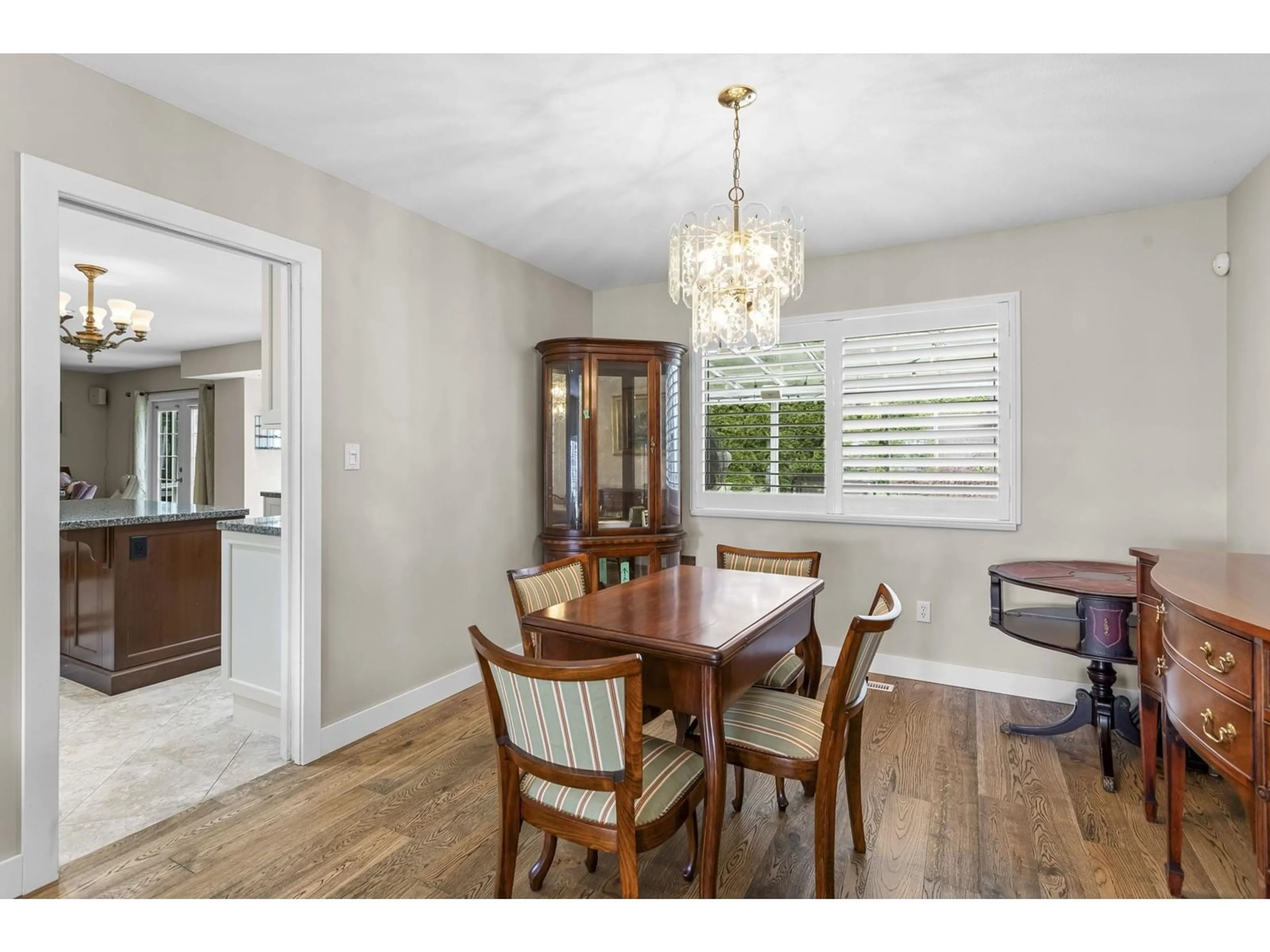 Dining room, wood/laminate floor for 10832 MAGNOLIA, Delta British Columbia V4E3L4