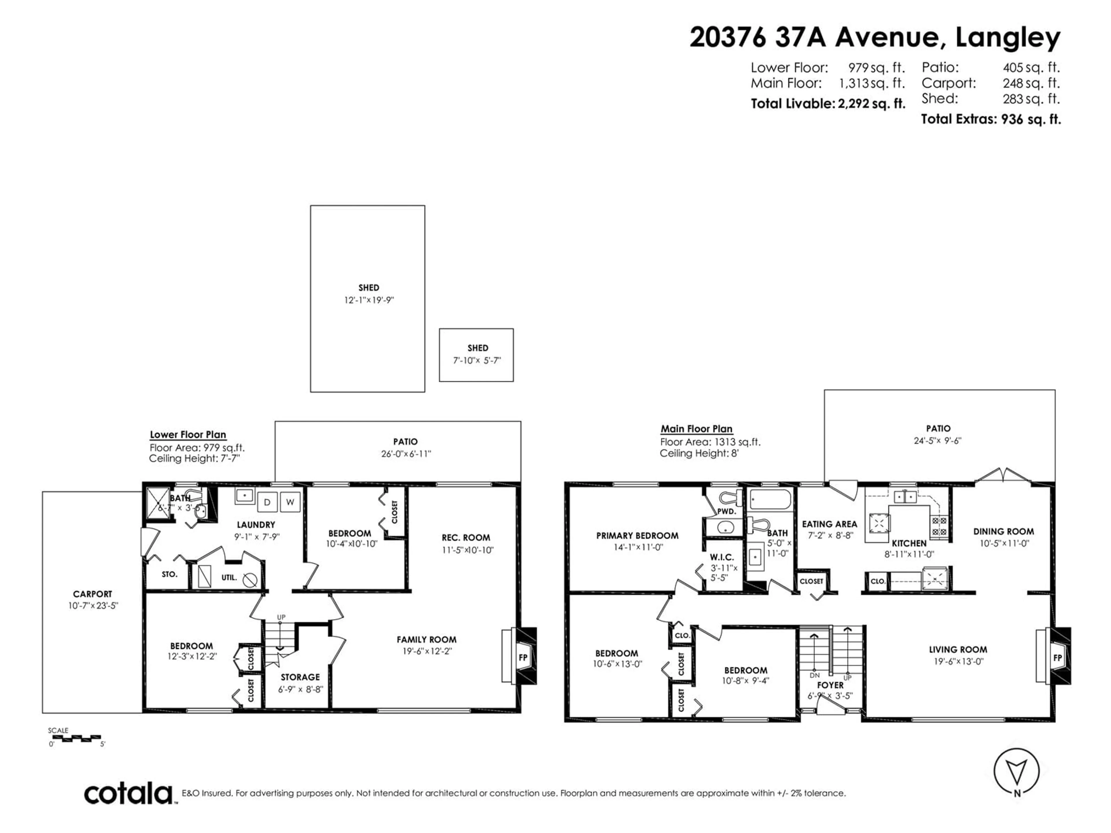 Floor plan for 20376 37A, Langley British Columbia V3A2T1
