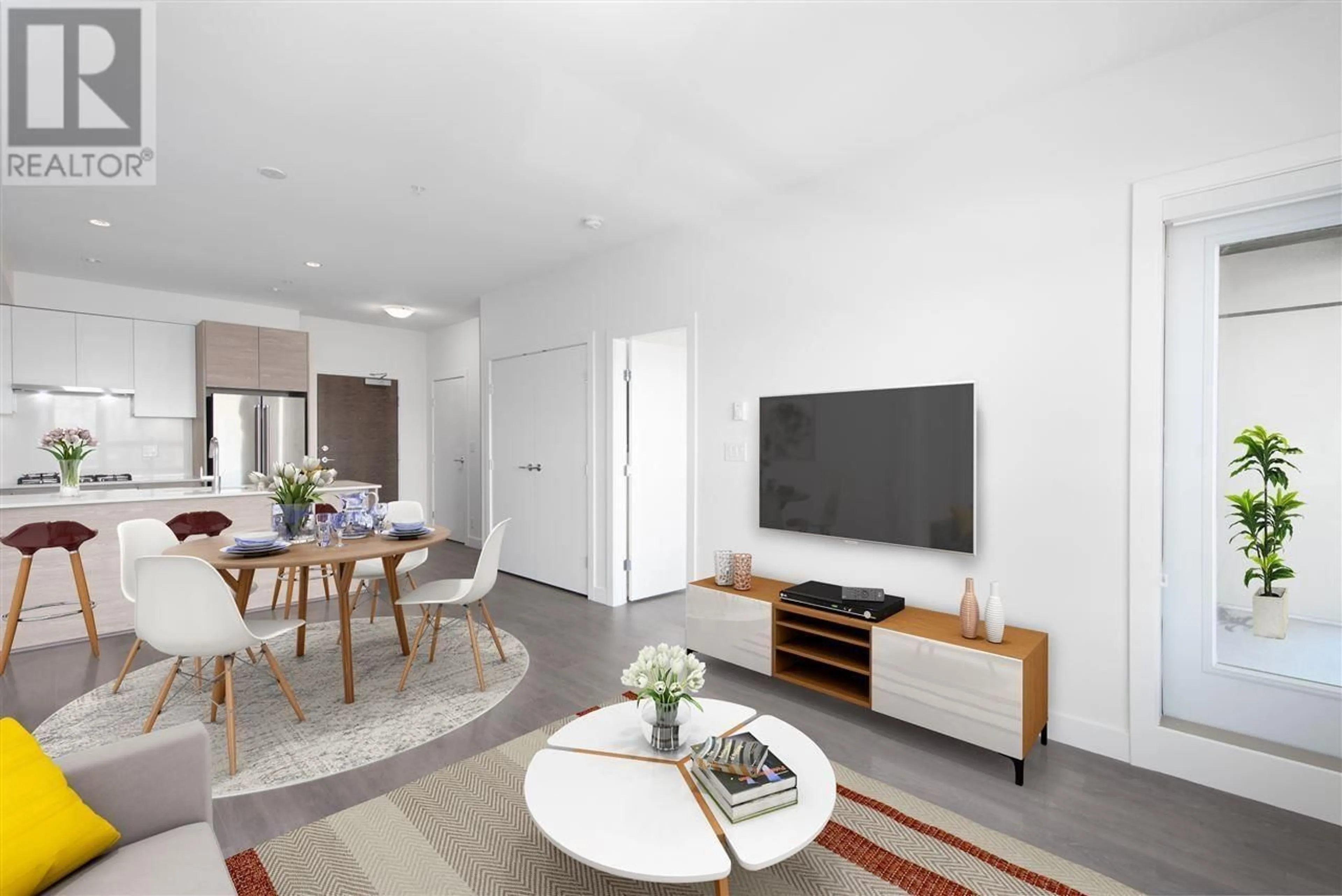Living room with furniture, unknown for 408 - 4468 DAWSON STREET, Burnaby British Columbia V5C0J9