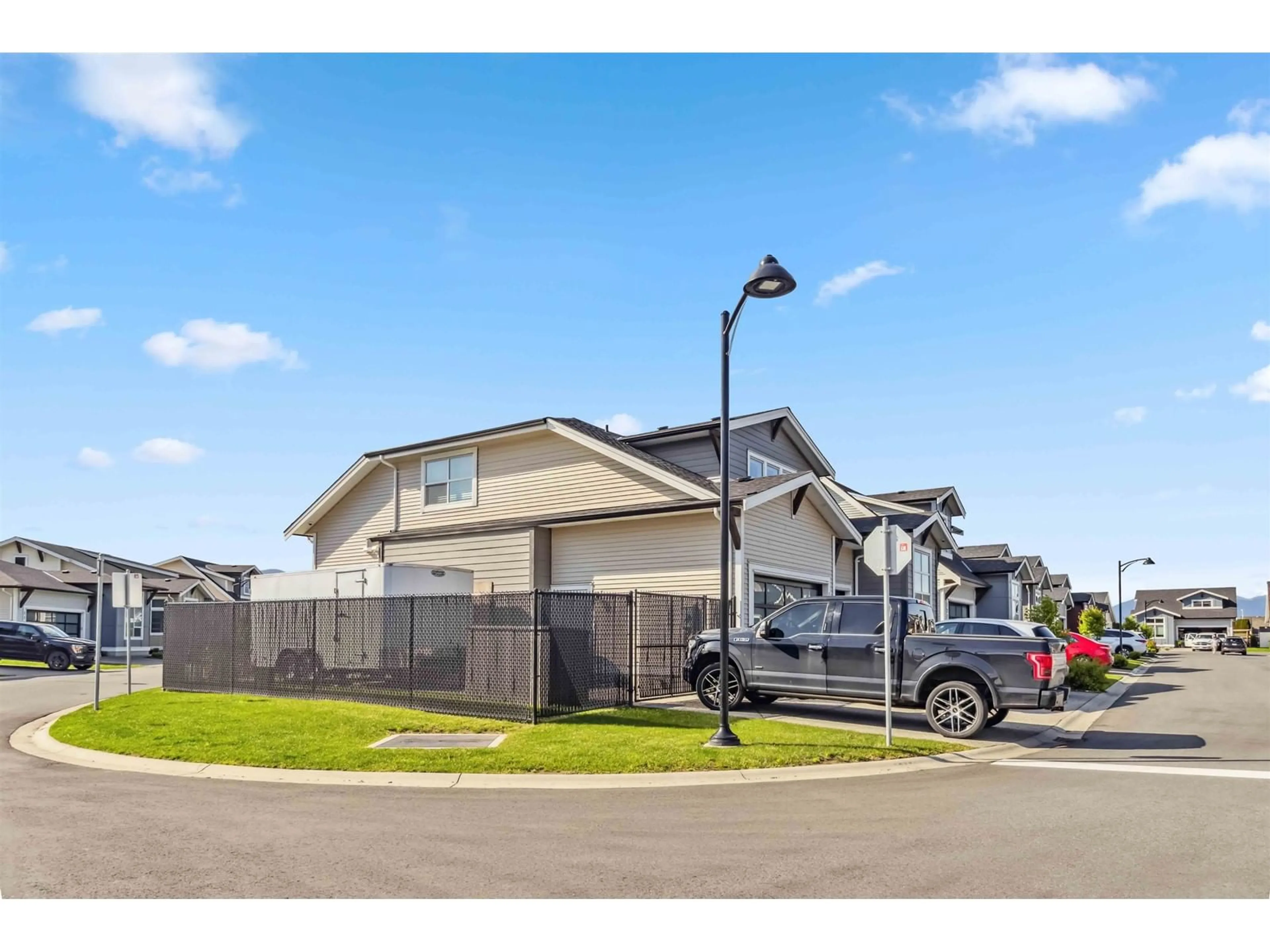 A pic from outside/outdoor area/front of a property/back of a property/a pic from drone, street for 128 - 46213 HAKWELES ROAD, Chilliwack British Columbia V4Z0E6