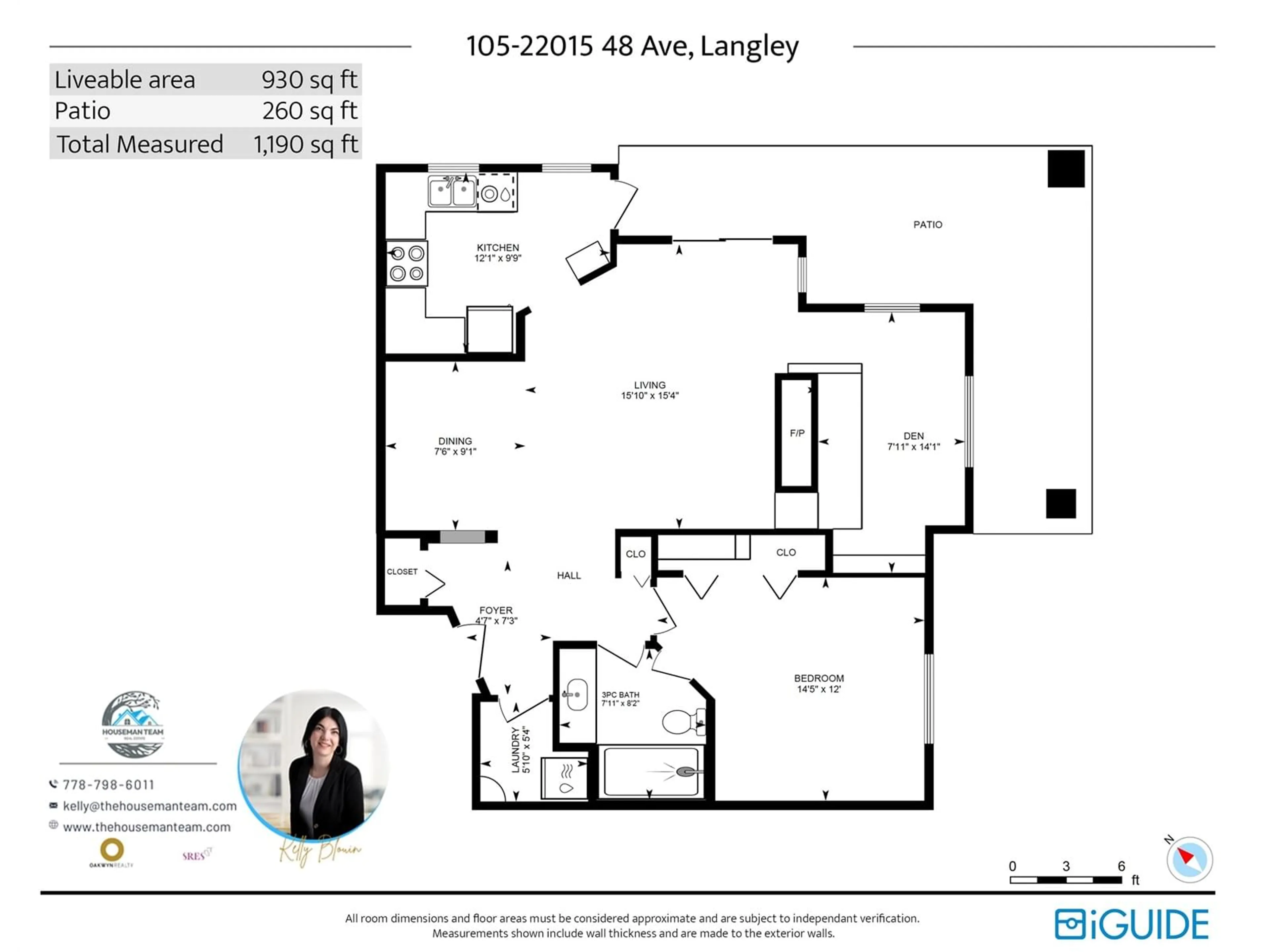 Floor plan for 105 - 22015 48, Langley British Columbia V3A8L3