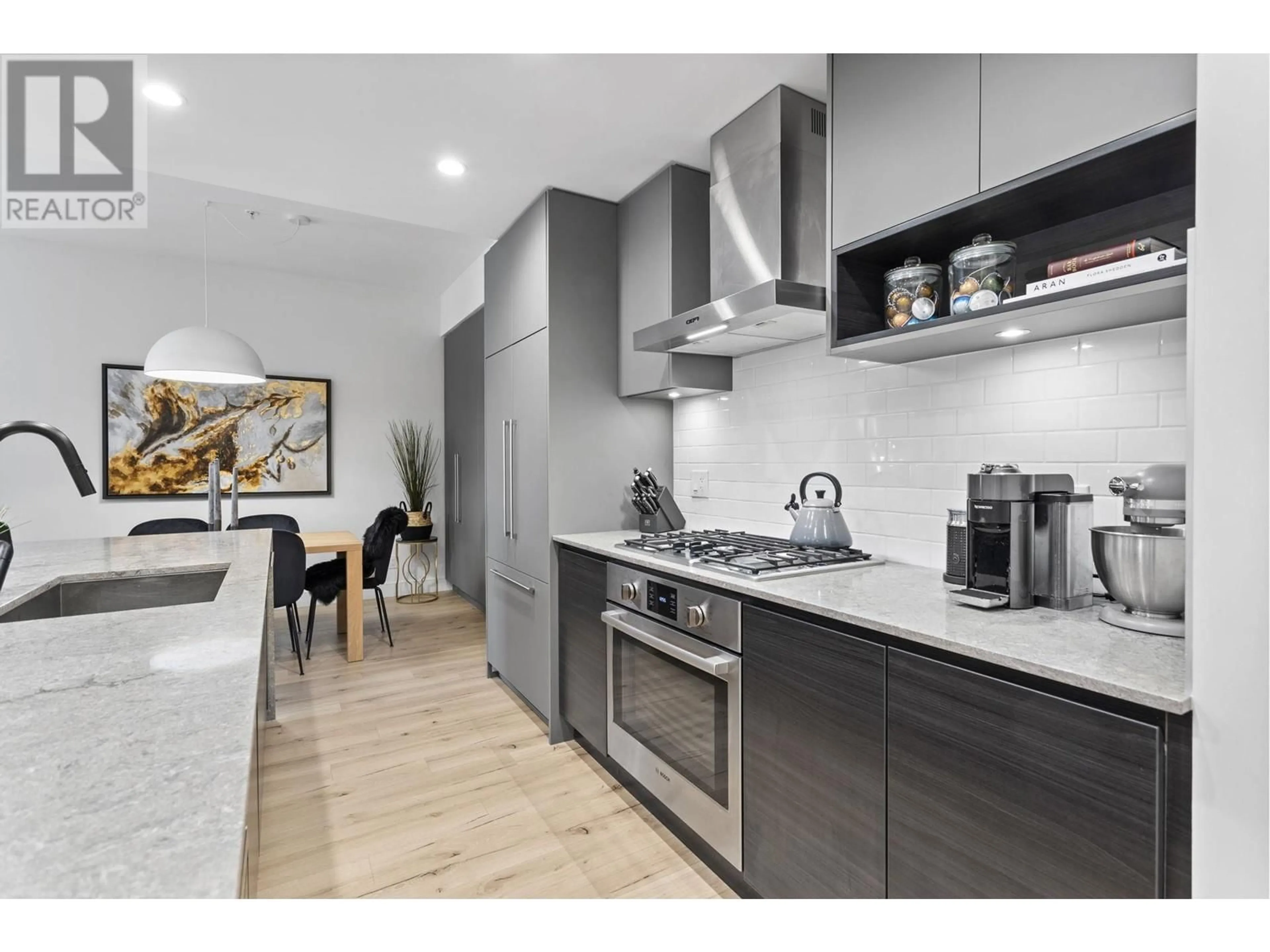 Contemporary kitchen, ceramic/tile floor for 507 - 3131 MURRAY STREET, Port Moody British Columbia V3H0L9