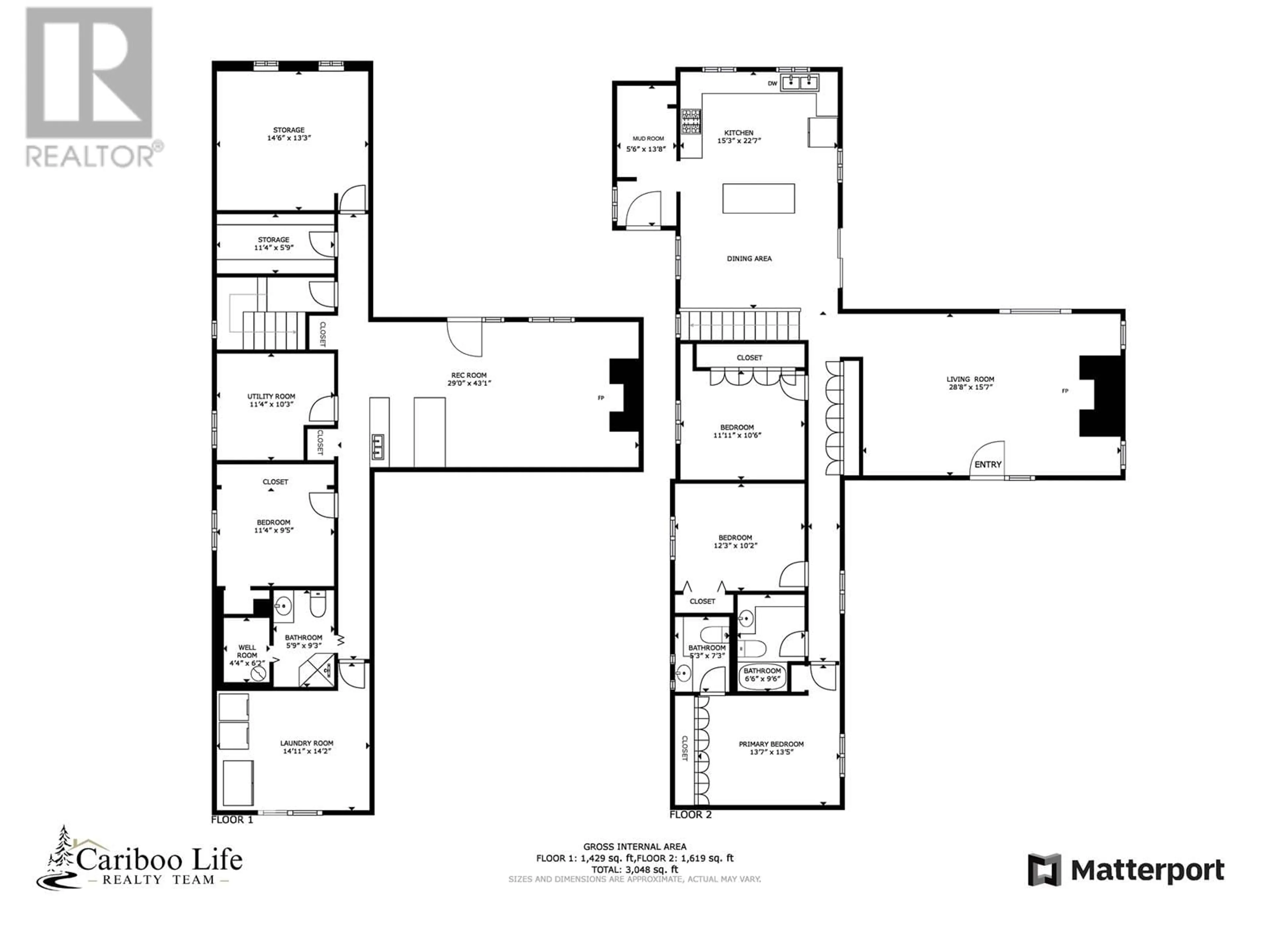 Floor plan for 5014 BROWNING ROAD, Quesnel British Columbia V2J6X4