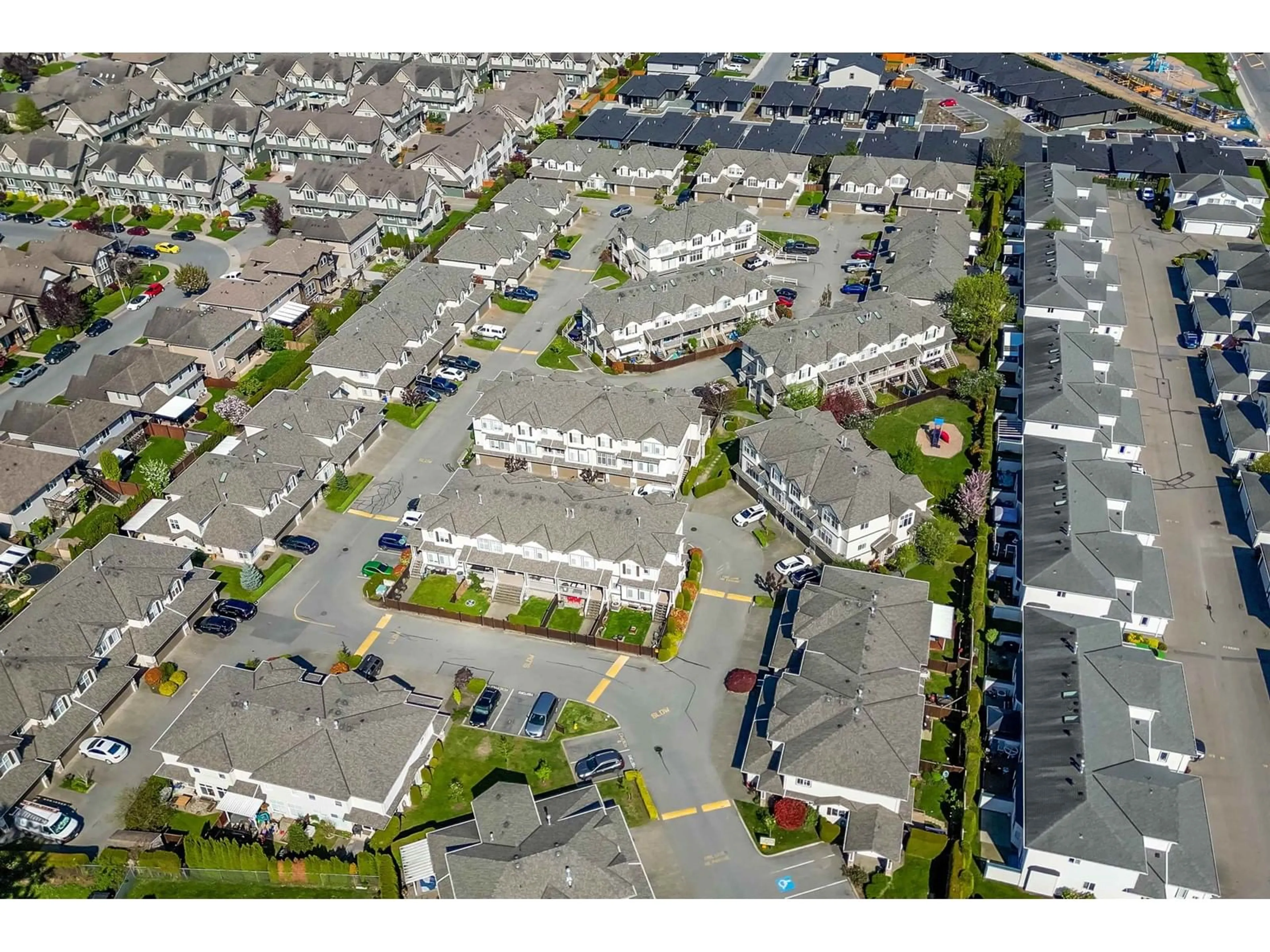 A pic from outside/outdoor area/front of a property/back of a property/a pic from drone, street for 144 - 6450 VEDDER ROAD, Chilliwack British Columbia V2R5N7