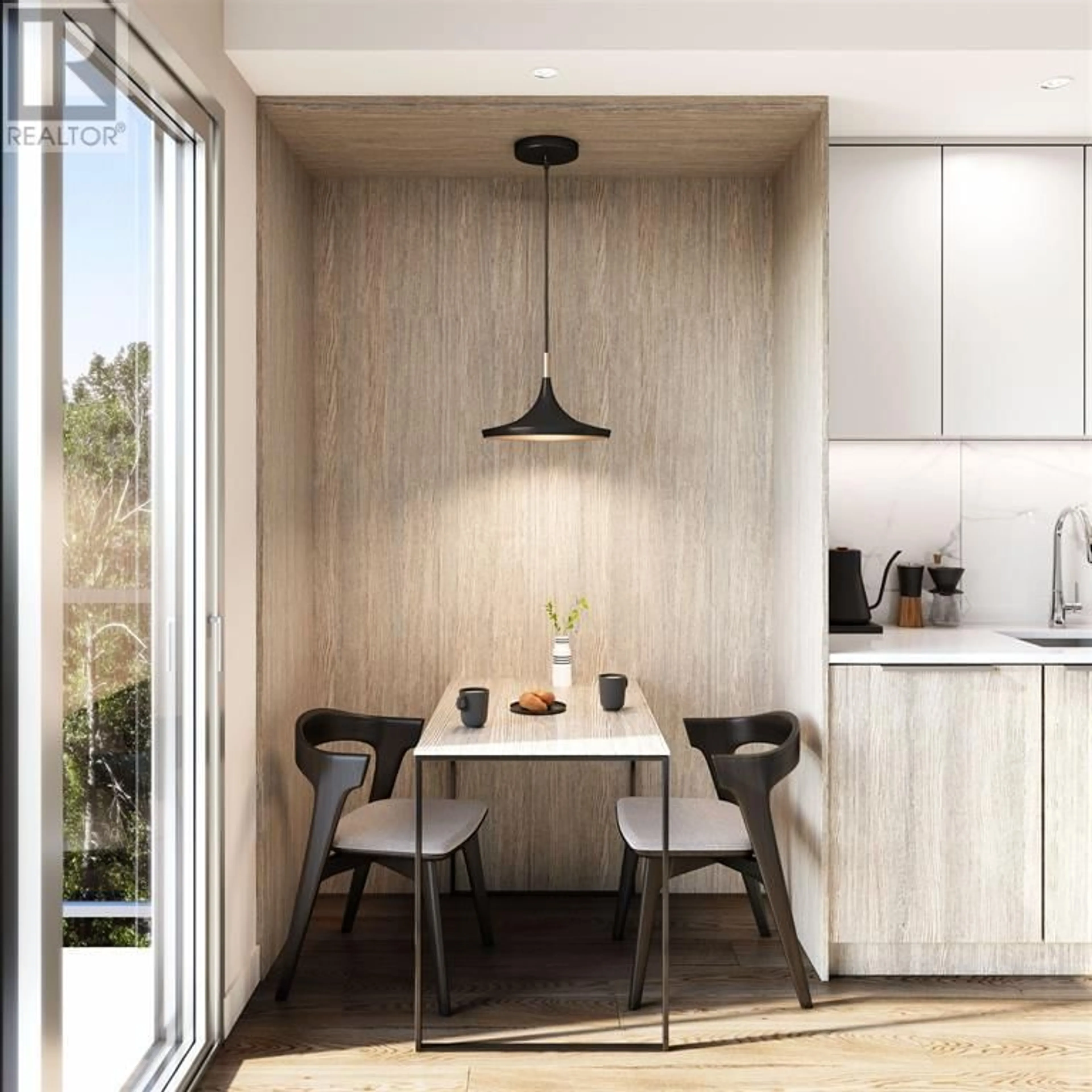 Open concept kitchen, wood/laminate floor for 602 - 154 JAMES ROAD, Port Moody British Columbia V0V0V0