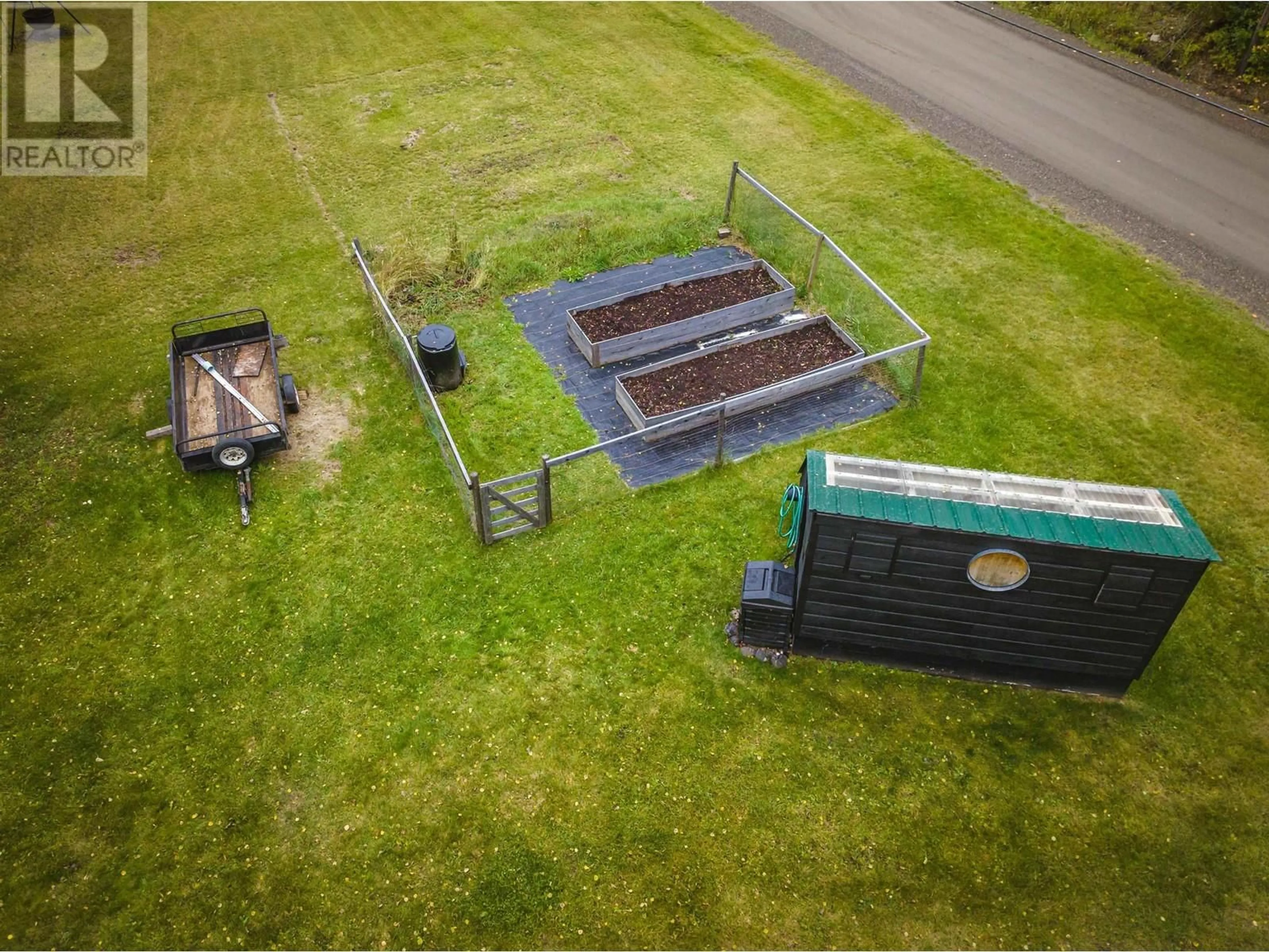 A pic from outside/outdoor area/front of a property/back of a property/a pic from drone, building for 3823 ALLPRESS ROAD, 150 Mile House British Columbia V0K2G0
