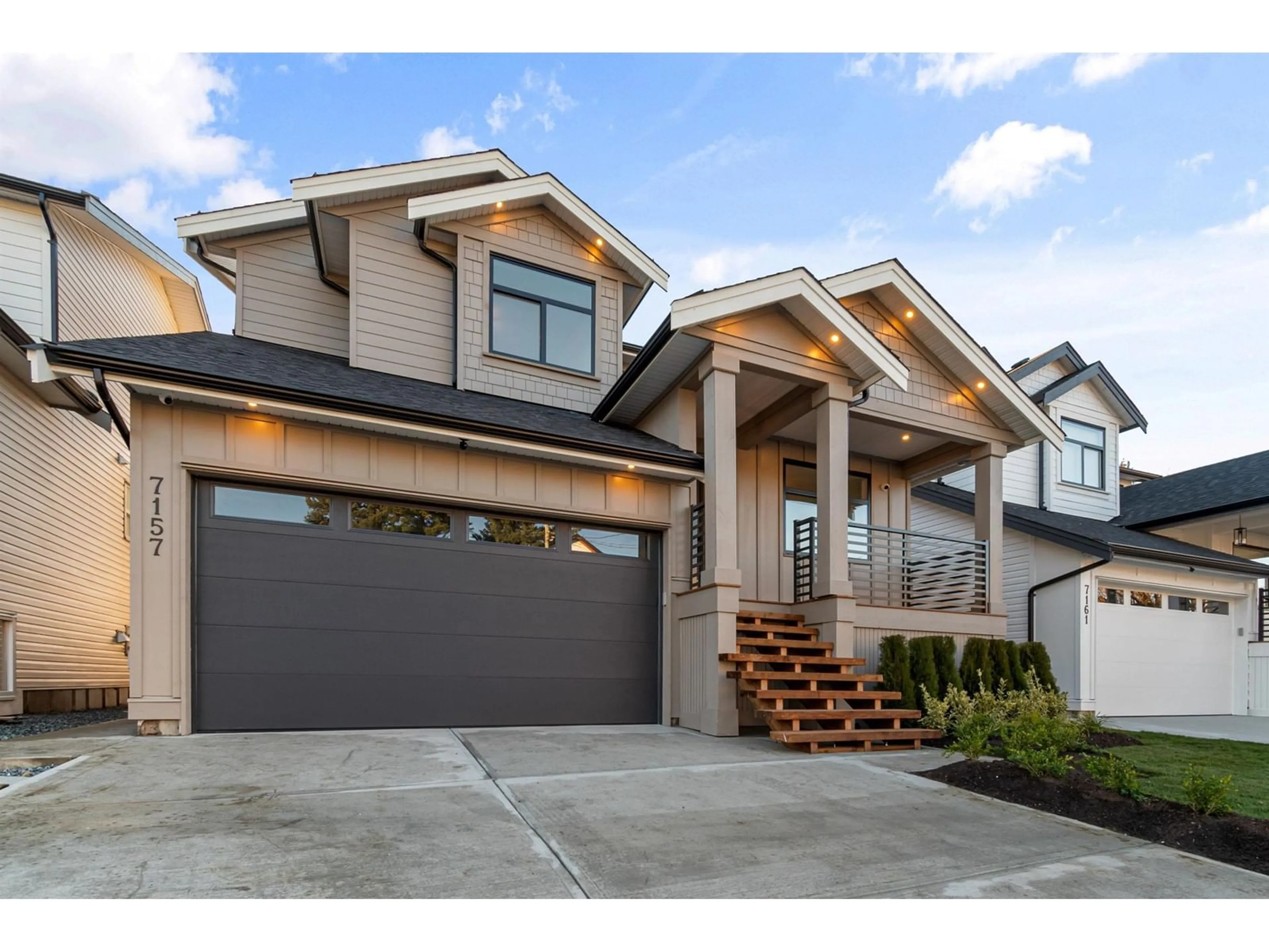 Home with vinyl exterior material, street for 7157 ELWOOD DRIVE, Chilliwack British Columbia V2R1G8