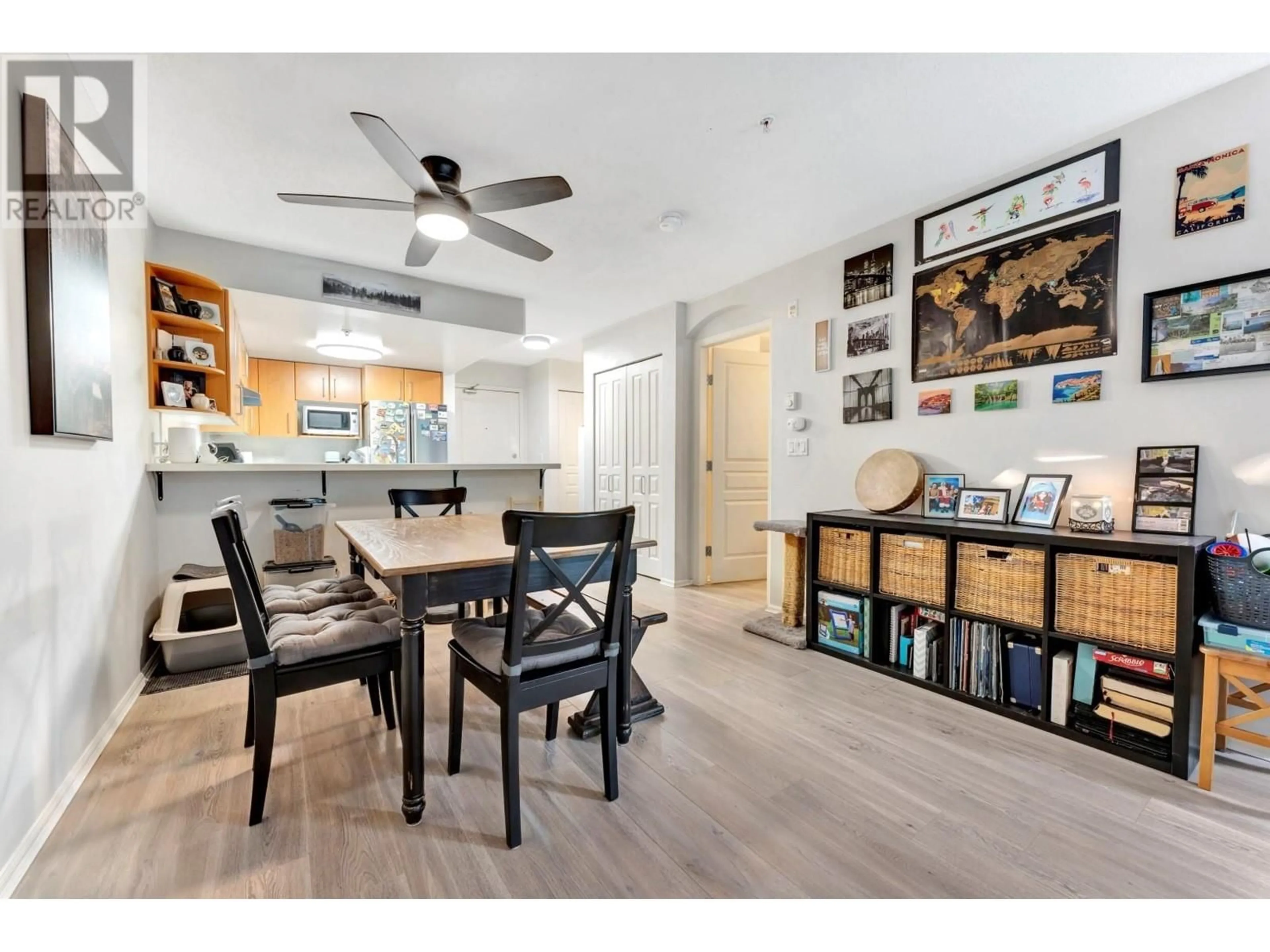 Open concept kitchen, wood/laminate floor for 213 - 3388 MORREY COURT, Burnaby British Columbia V3J7Y5