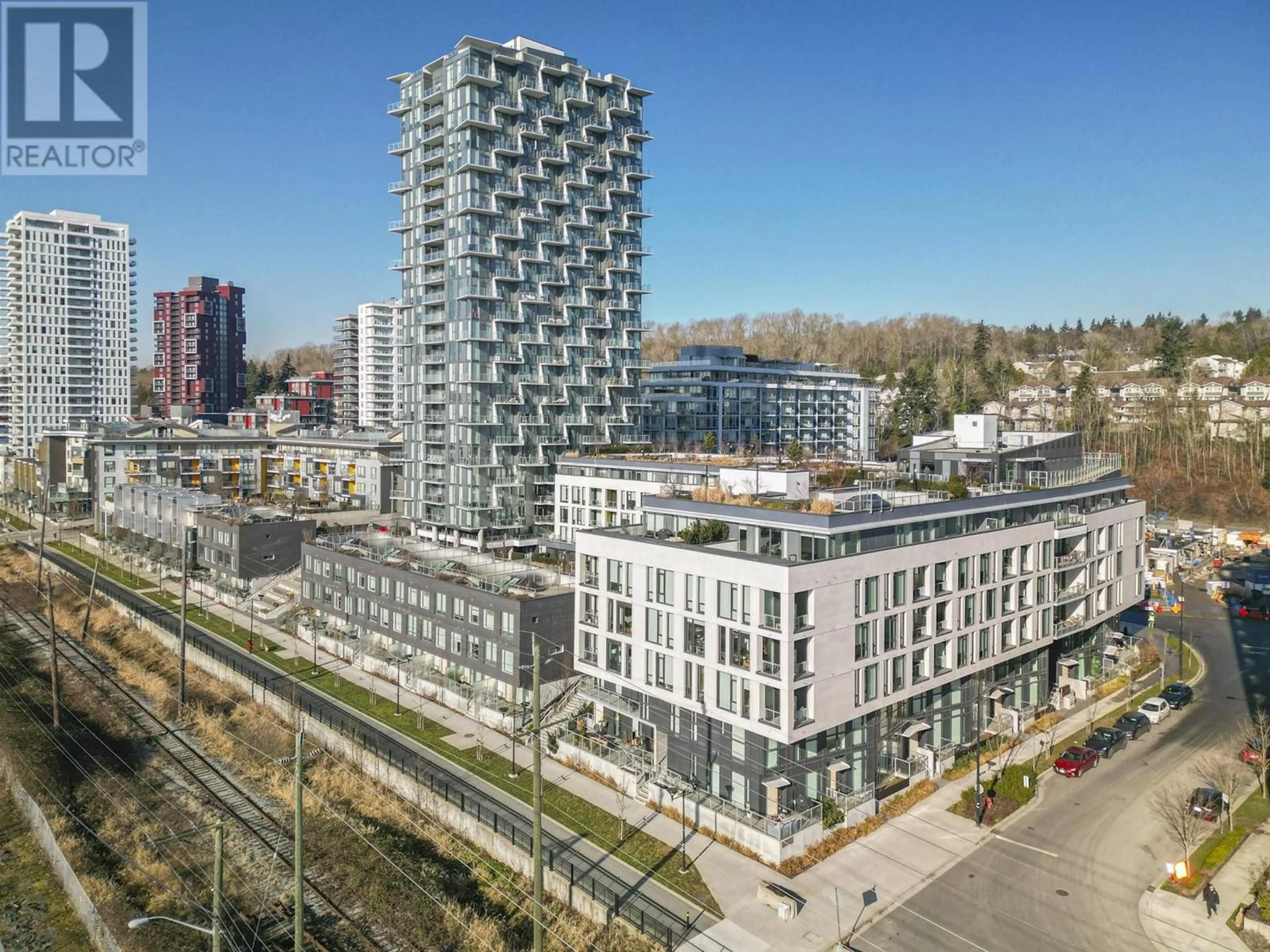 A pic from outside/outdoor area/front of a property/back of a property/a pic from drone, city buildings view from balcony for 353 - 8575 RIVERGRASS DRIVE, Vancouver British Columbia V5S0J7
