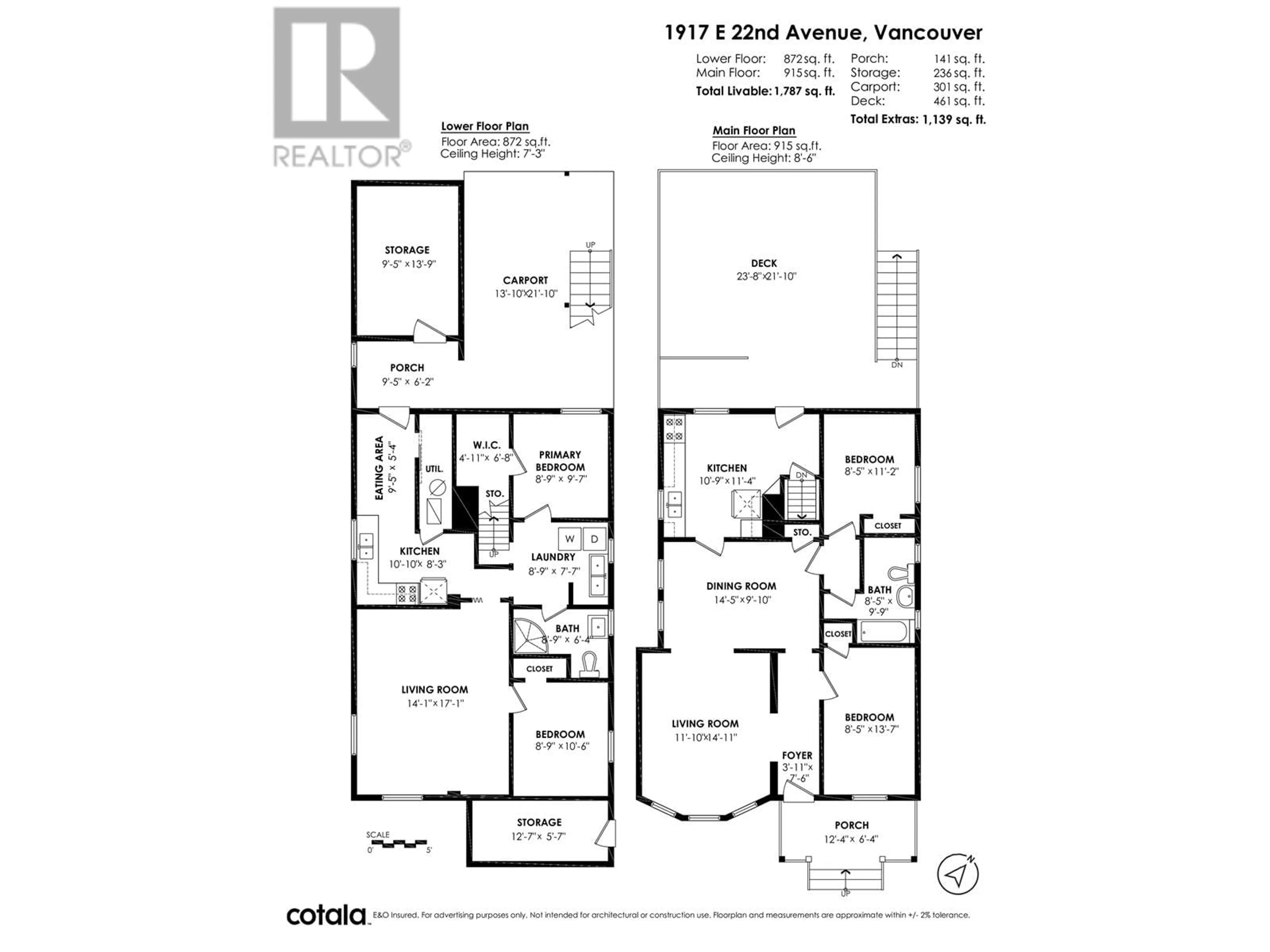 Floor plan for 1917 22ND AVENUE, Vancouver British Columbia V5N2R2