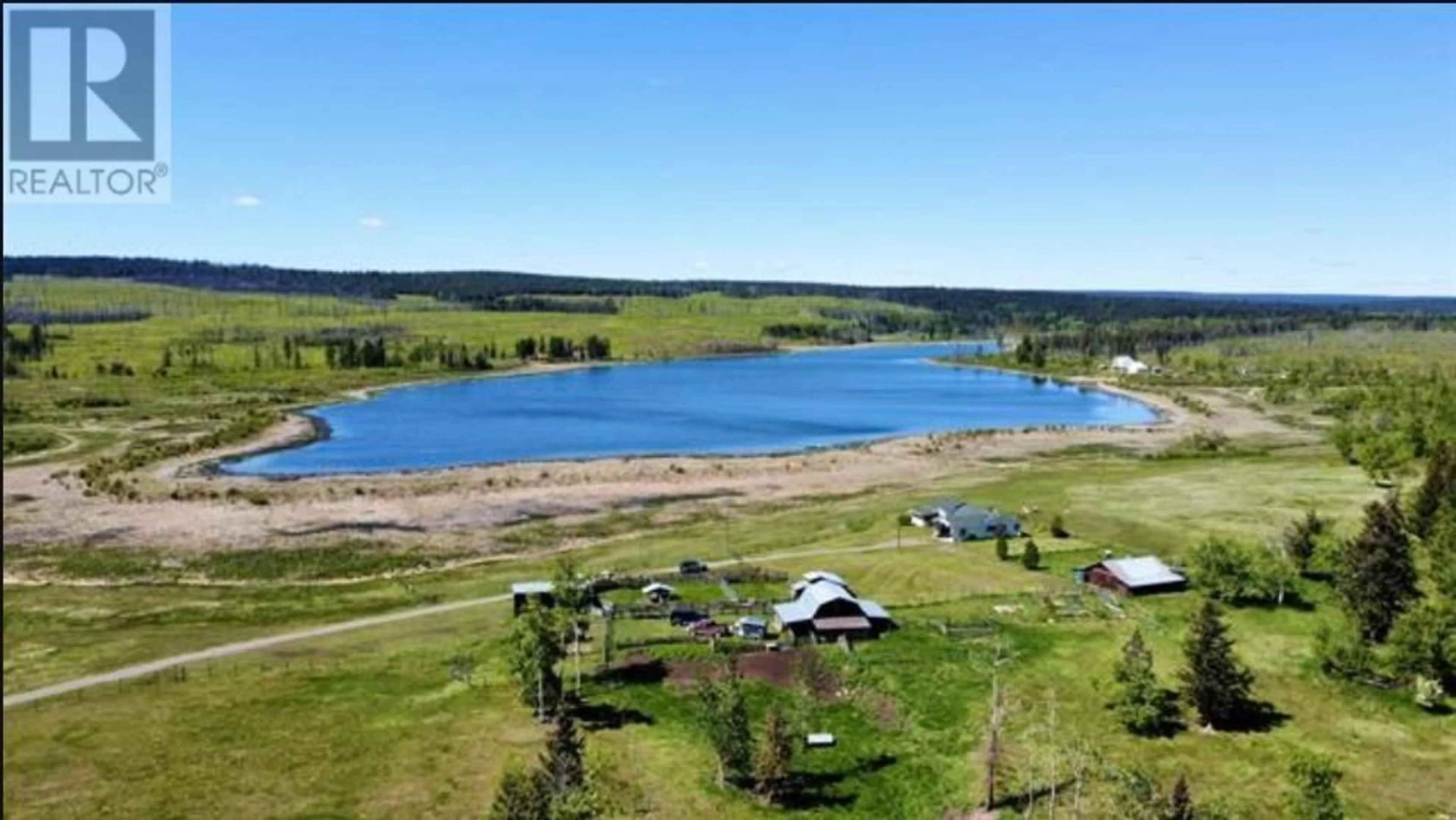 A pic from outside/outdoor area/front of a property/back of a property/a pic from drone, water/lake/river/ocean view for 5028 ABEL LAKE ROAD, 100 Mile House British Columbia V0K2E1