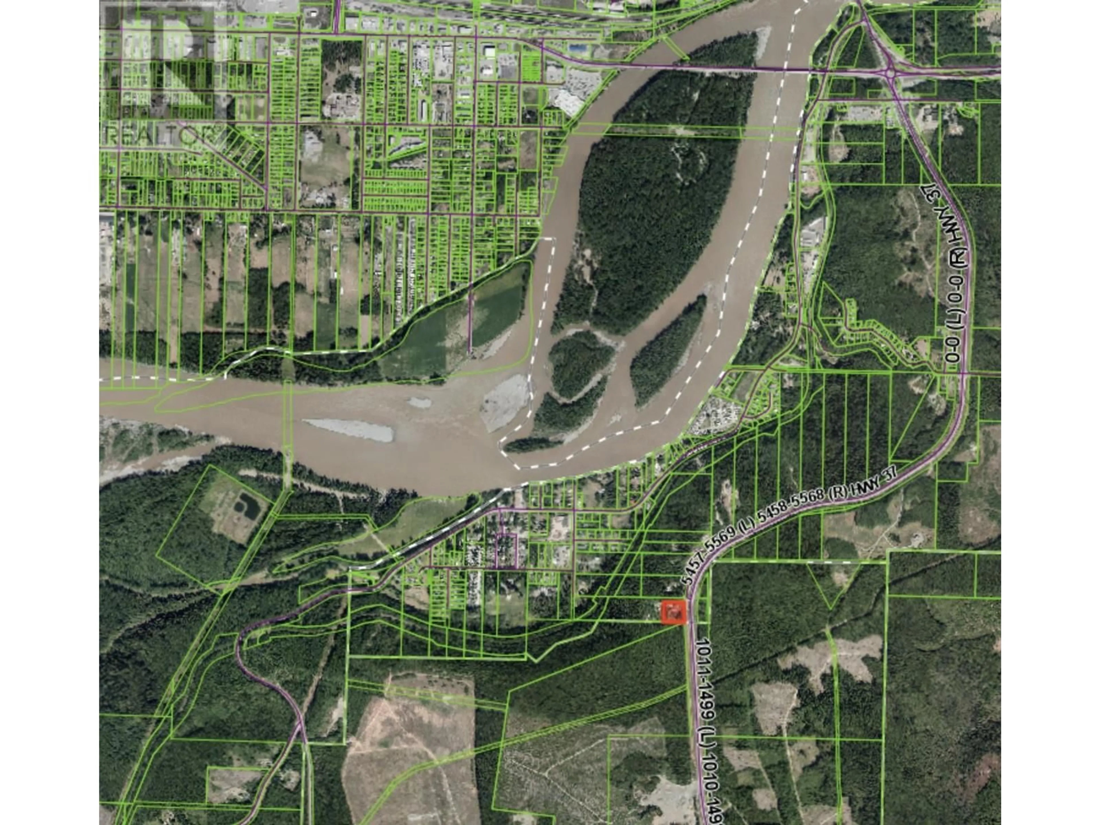 Picture of a map for 5451 HIGHWAY 37, Terrace British Columbia V8G1A4