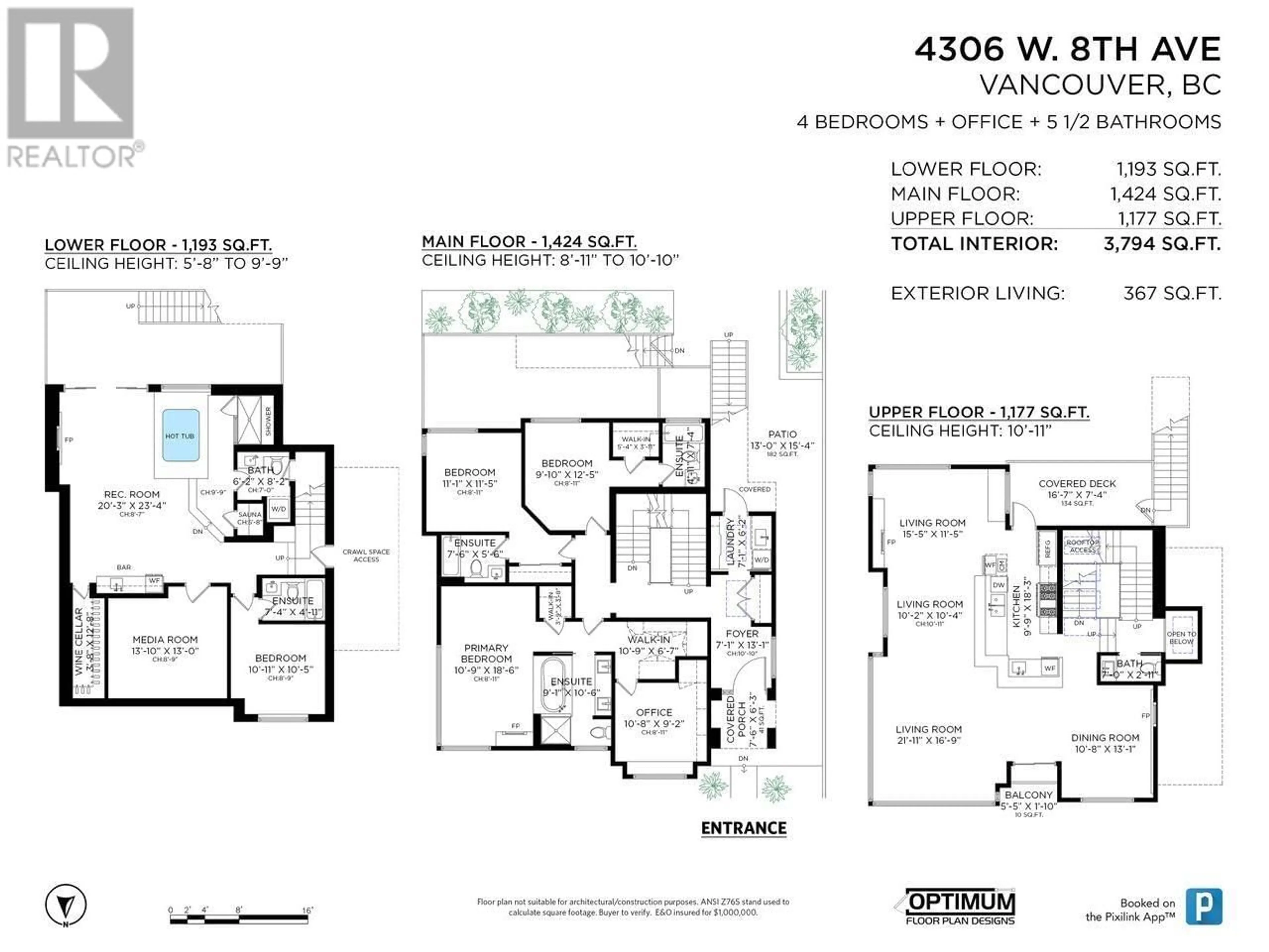 Floor plan for 4306 8TH AVENUE, Vancouver British Columbia V6R2A1